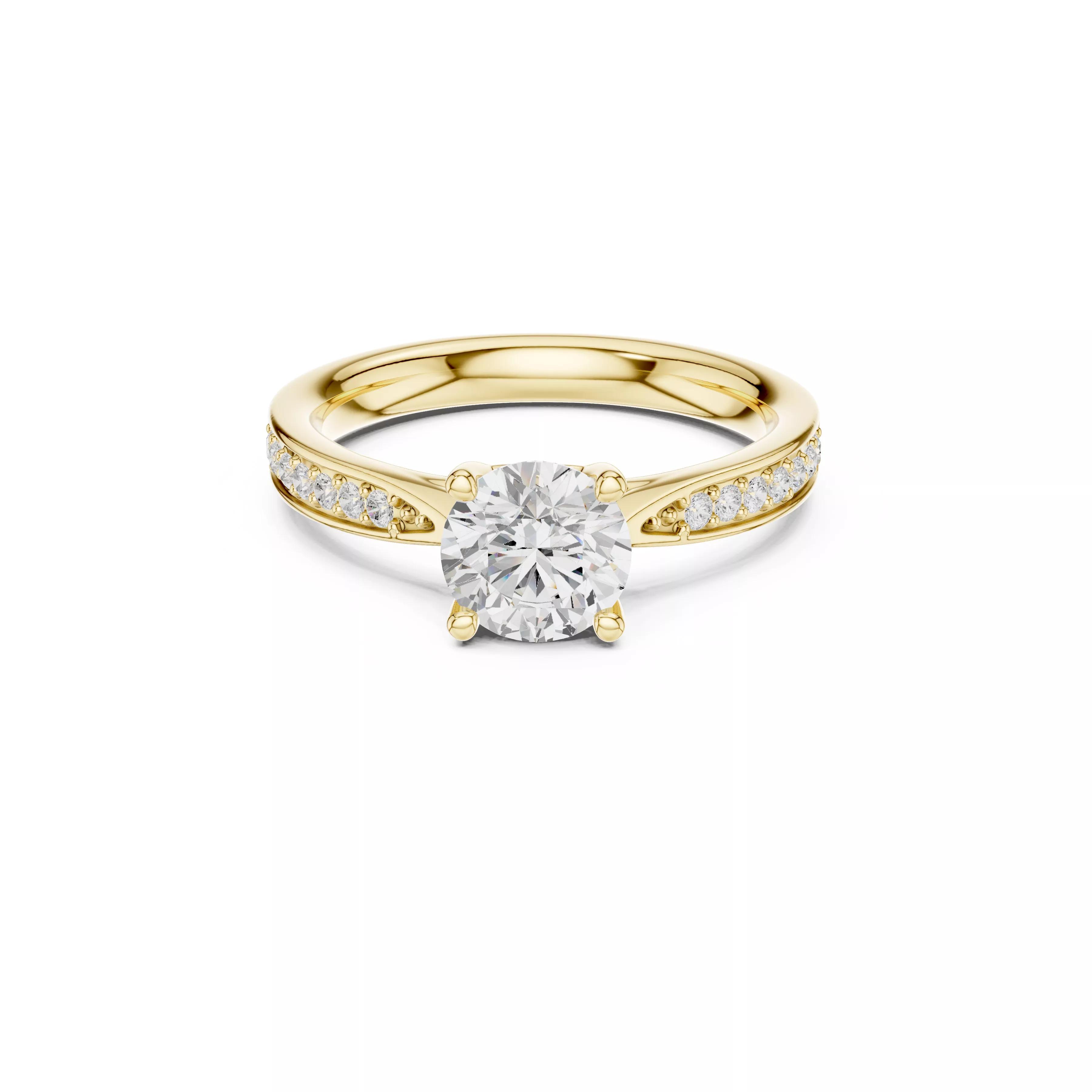 Diamond Ring Band Premium Jewelry CAD 3DM STL 679 3D print model
