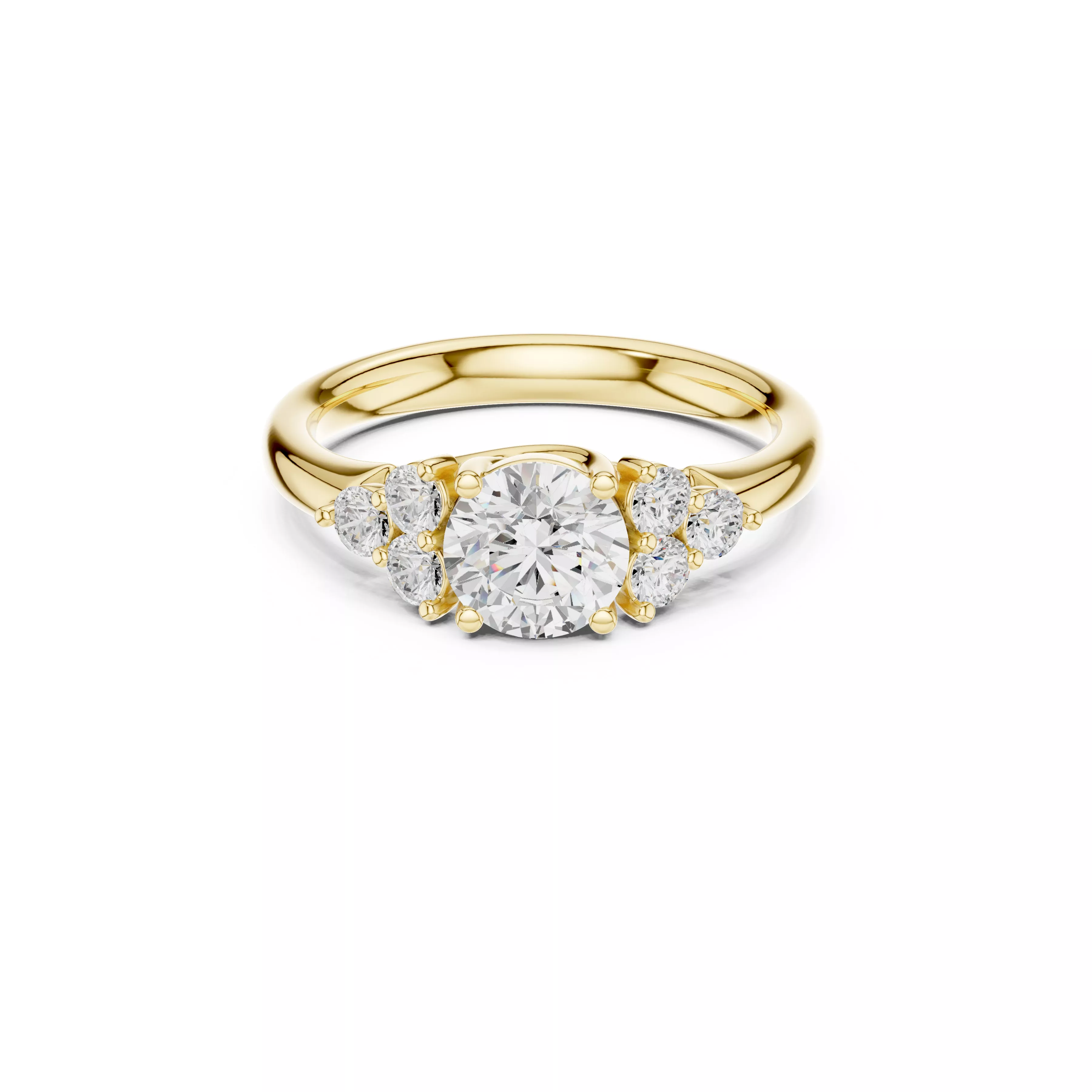 Diamond Ring Band Premium Jewelry CAD 3DM STL 678 3D print model