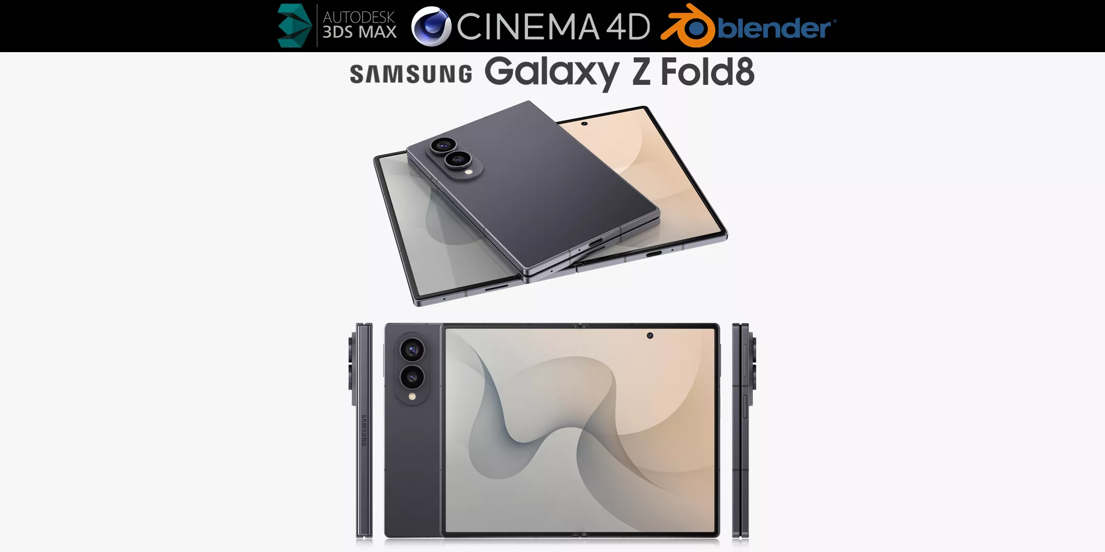 Samsung Galaxy Z Fold 8 3D model