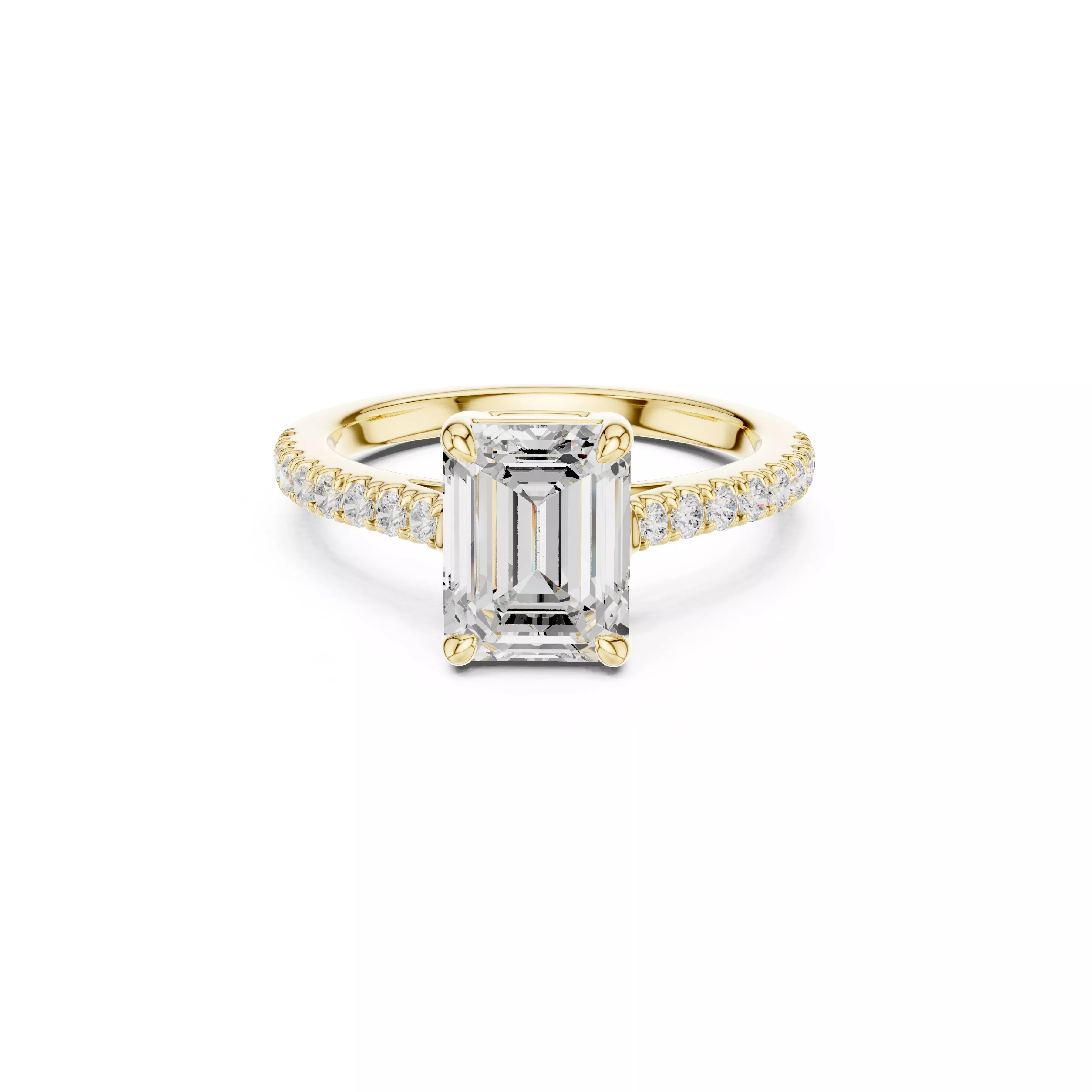 Buy Diamond Ring CAD Design STL 3DM Gold Ring Band R1231 3D print model