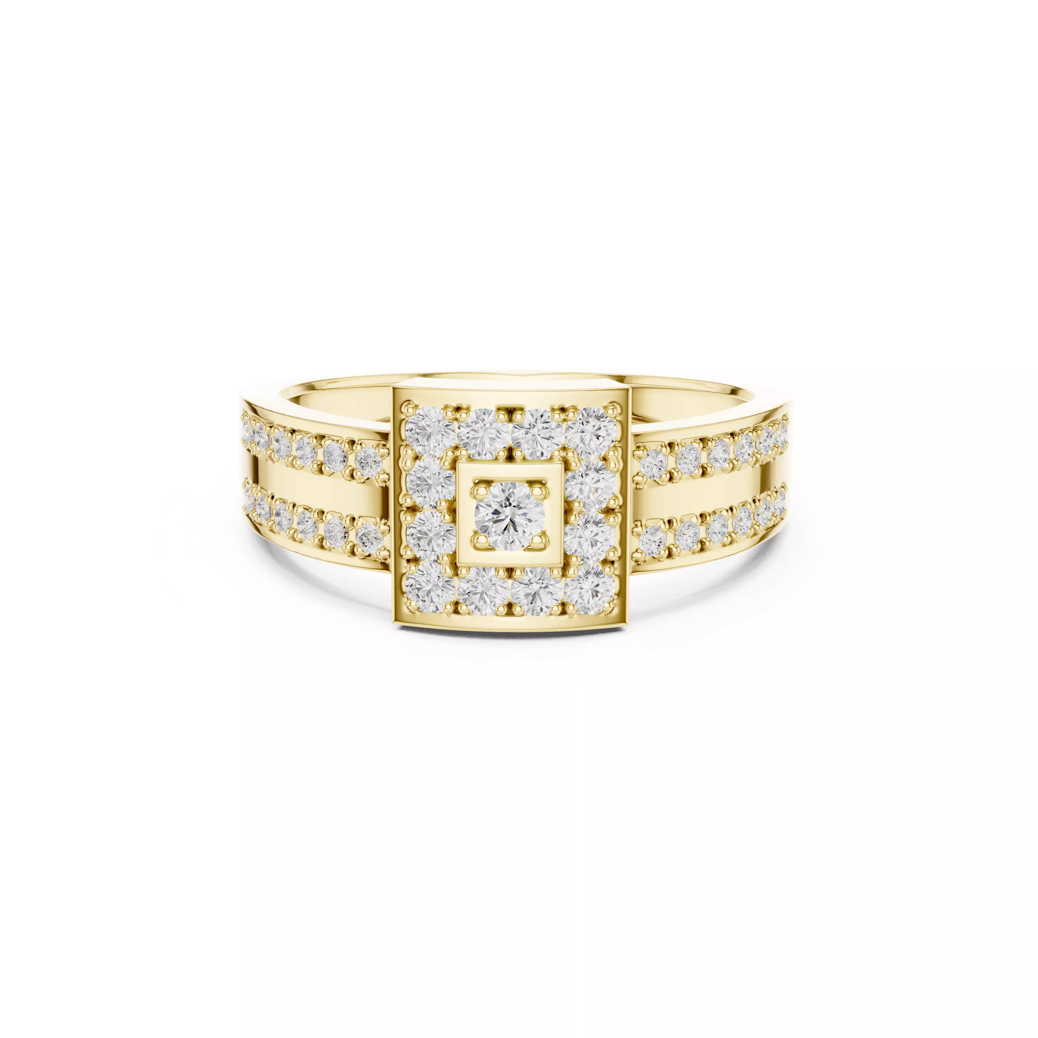 Diamond Ring Band Premium Jewelry CAD 3DM STL 806 3D print model