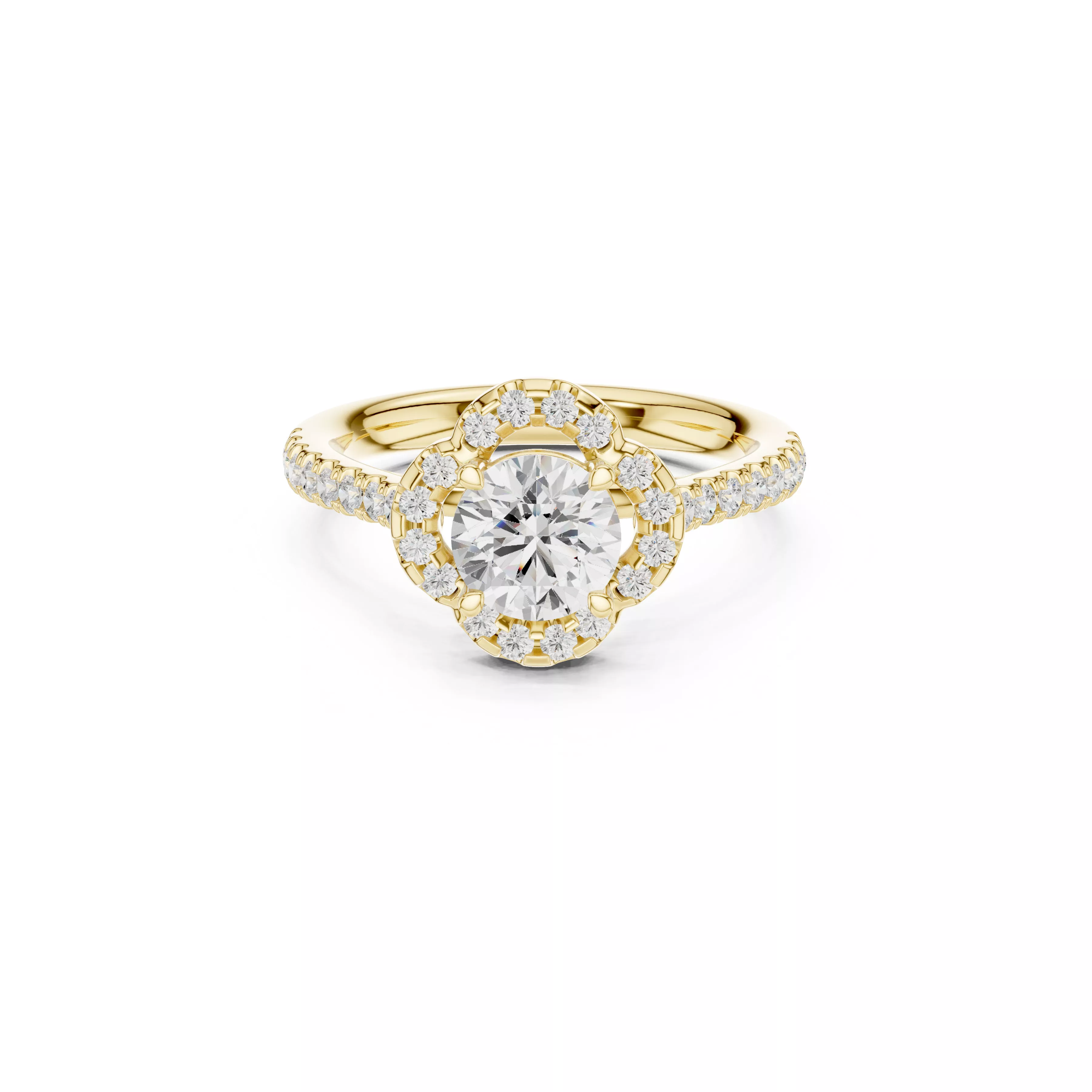 Diamond Ring Band Premium Jewelry CAD 3DM STL 670 3D print model