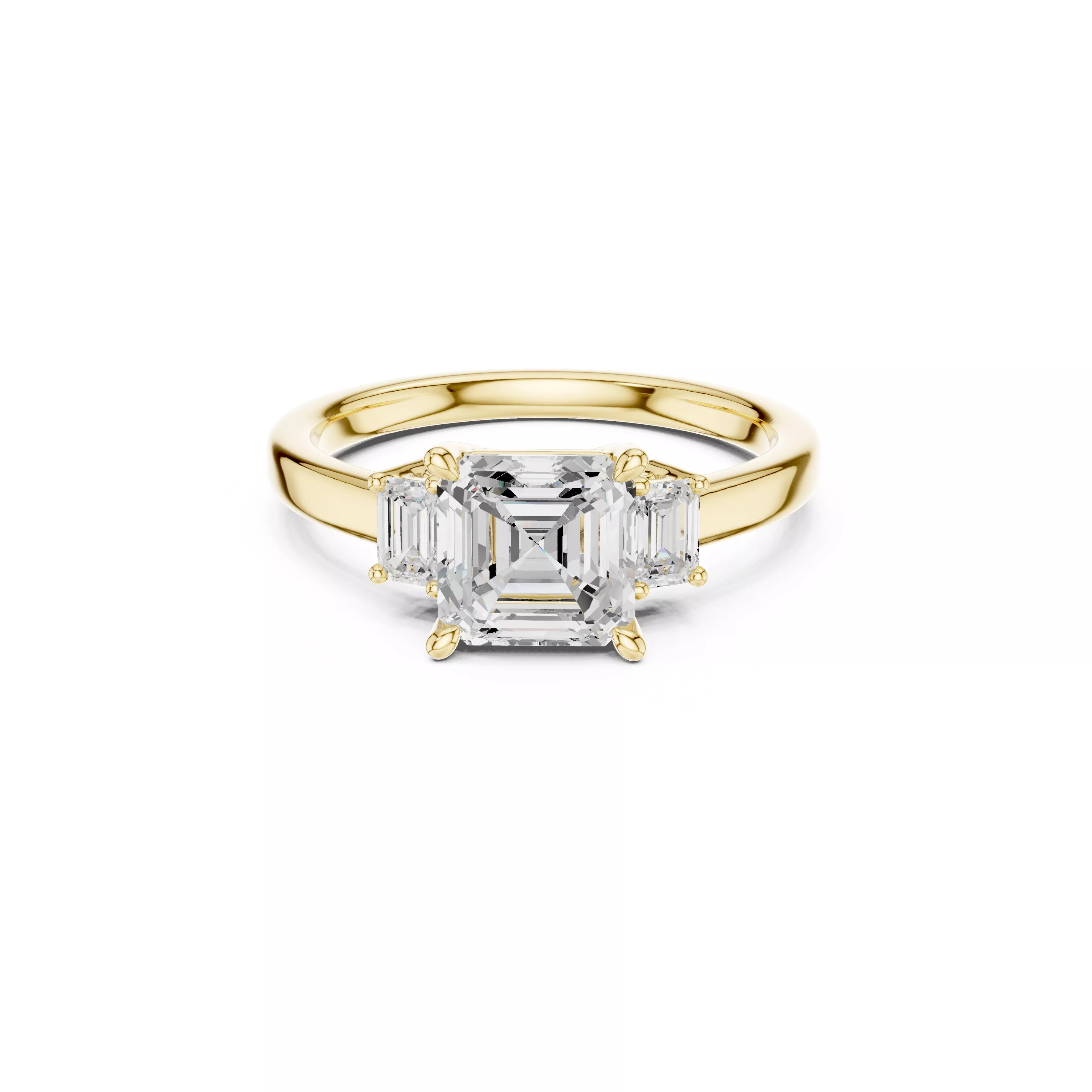 Buy Diamond Ring CAD Design STL 3DM Gold Ring Band R1011 3D print model