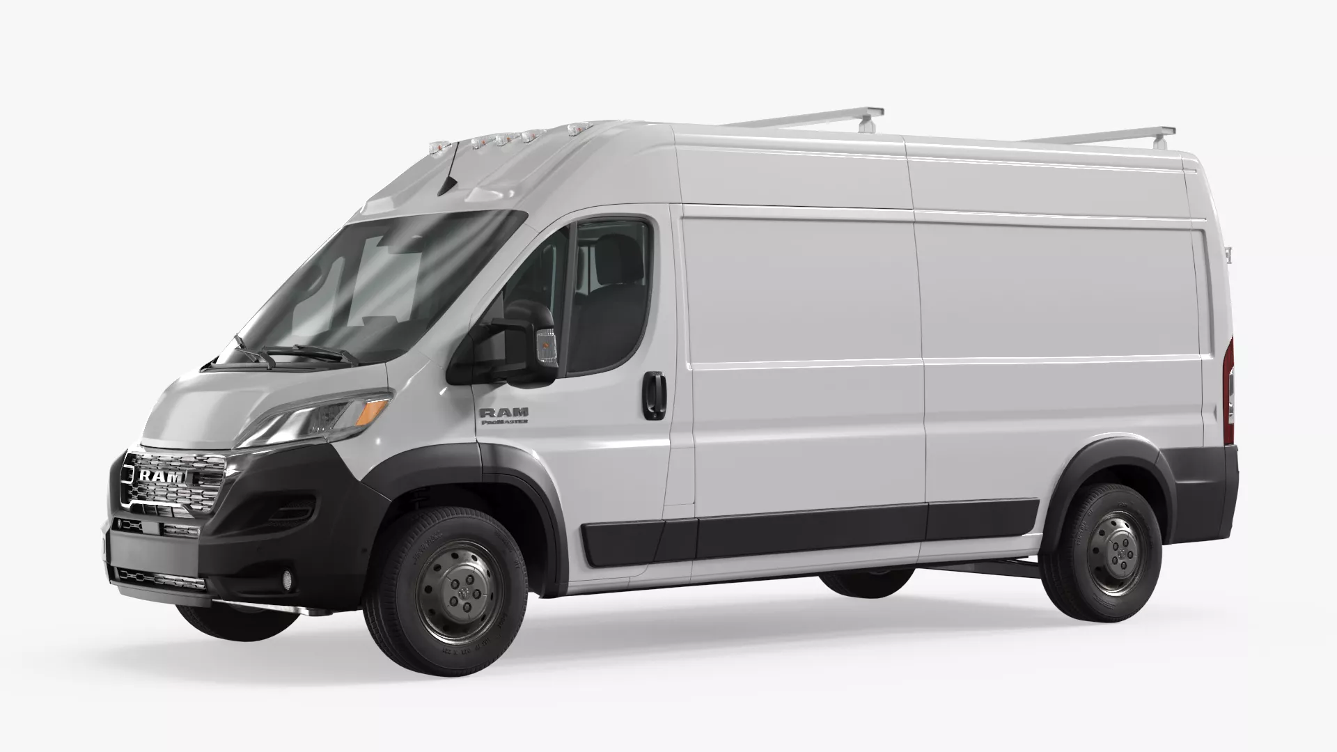 2026 RAM Promaster Cargo Van with Interior Rigged for Cinema 4D 3D model