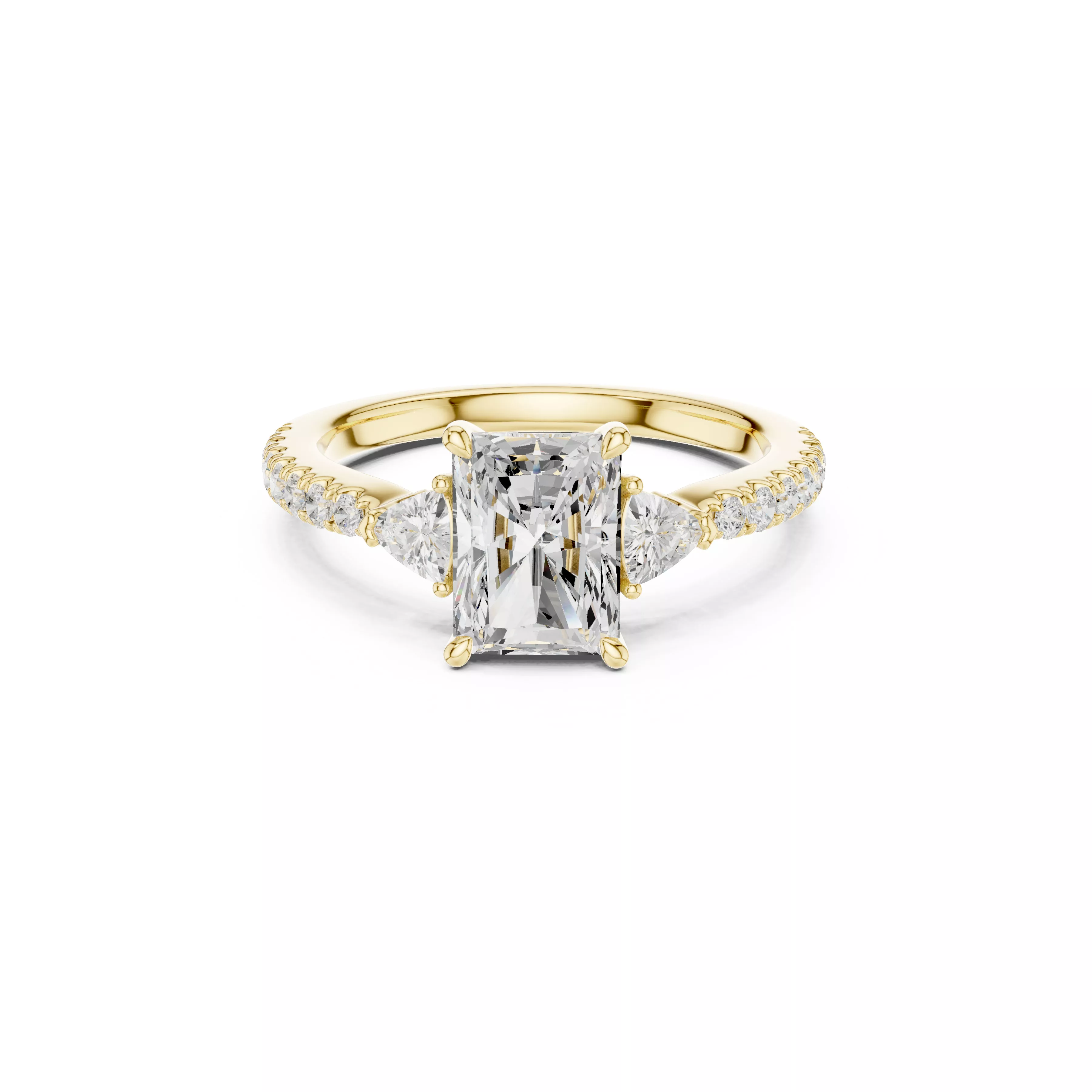 Buy Diamond Ring CAD Design STL 3DM Gold Ring Band R1012 3D print model