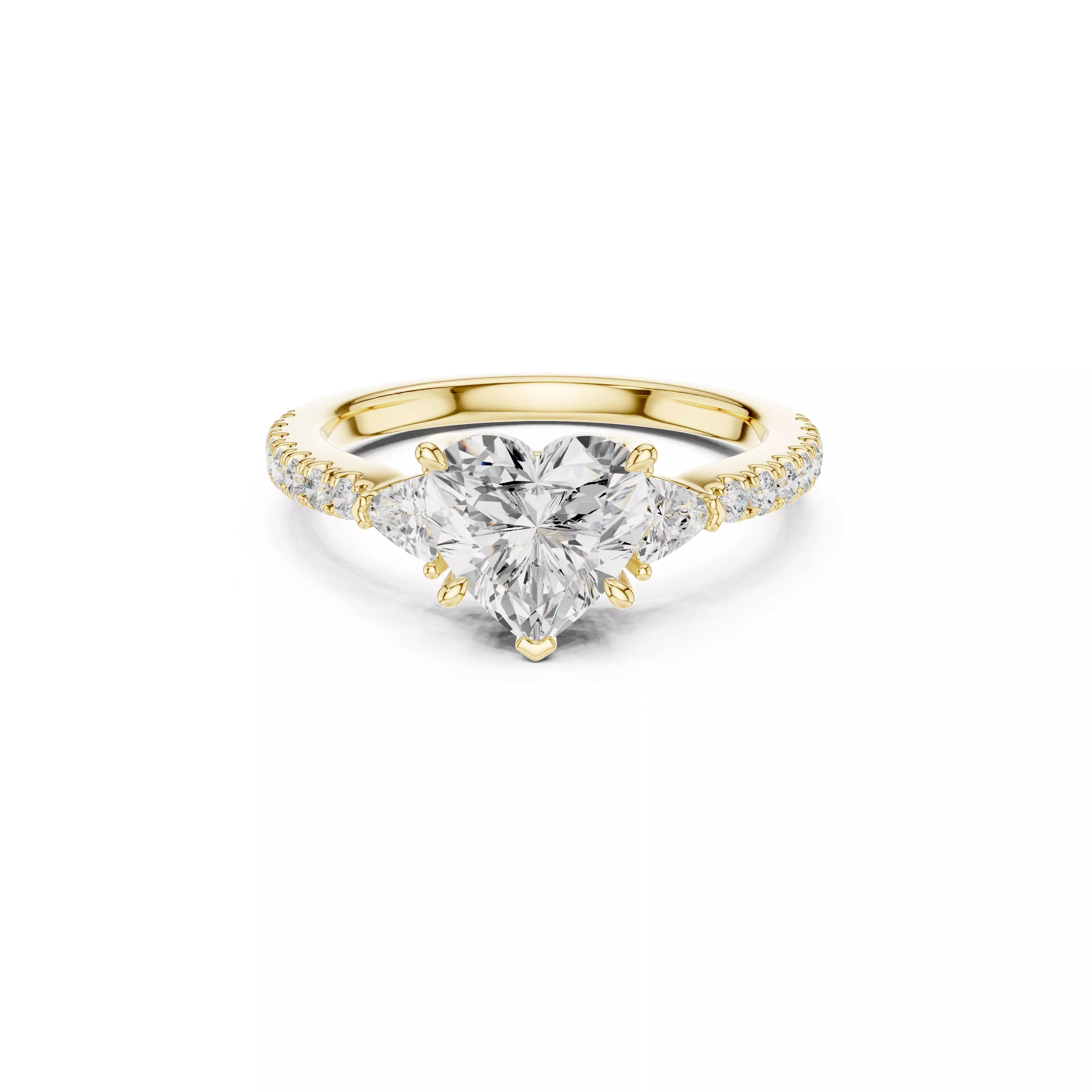 Buy Diamond Ring CAD Design STL 3DM Gold Ring Band R1016 3D print model