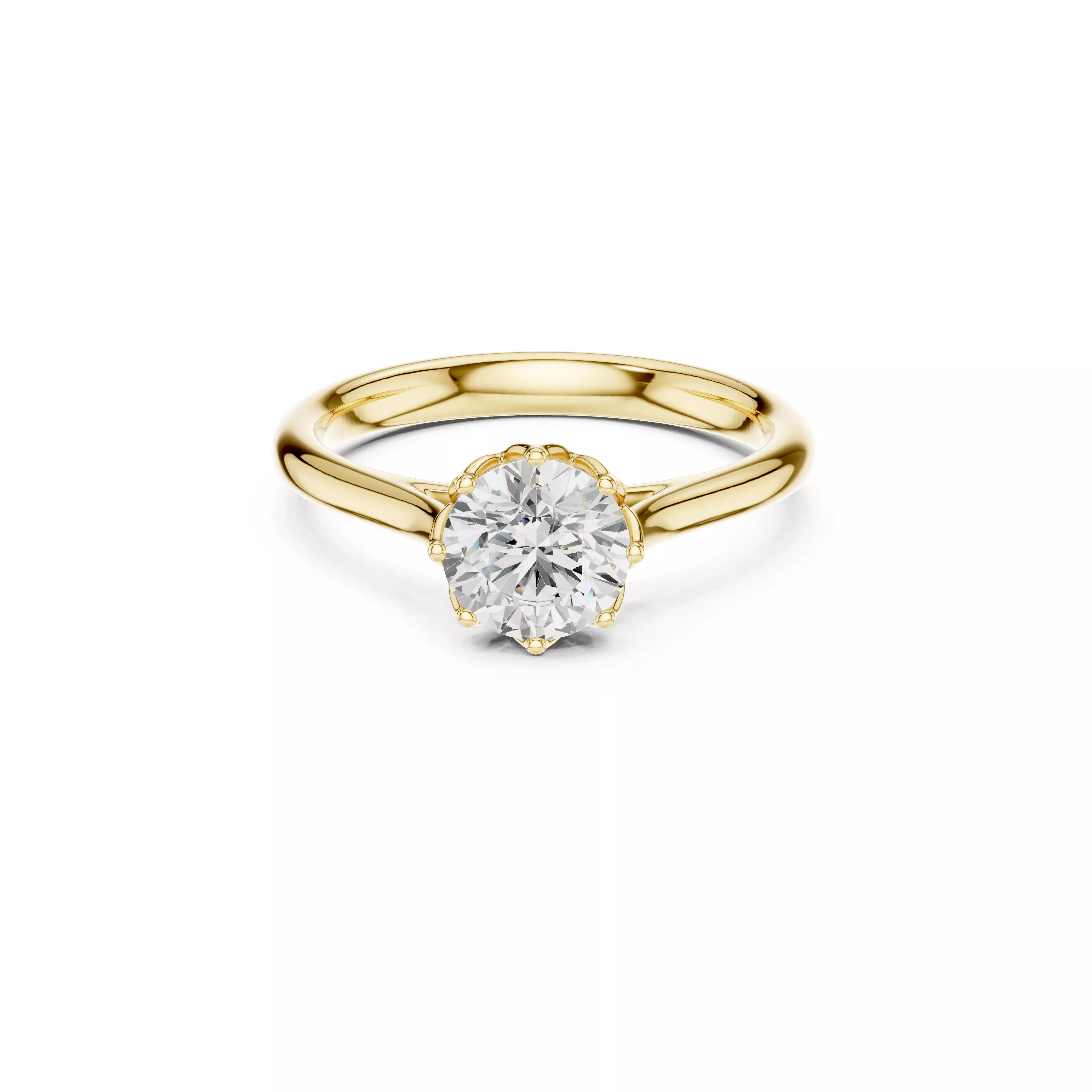 Diamond Ring Band Premium Jewelry CAD 3DM STL 648 3D print model