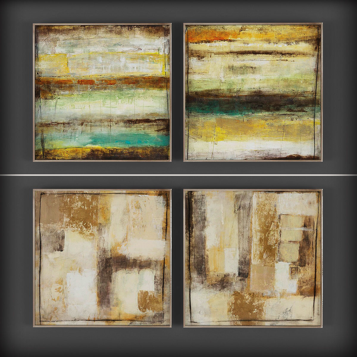 Picture Frames Low-poly 3D model_1