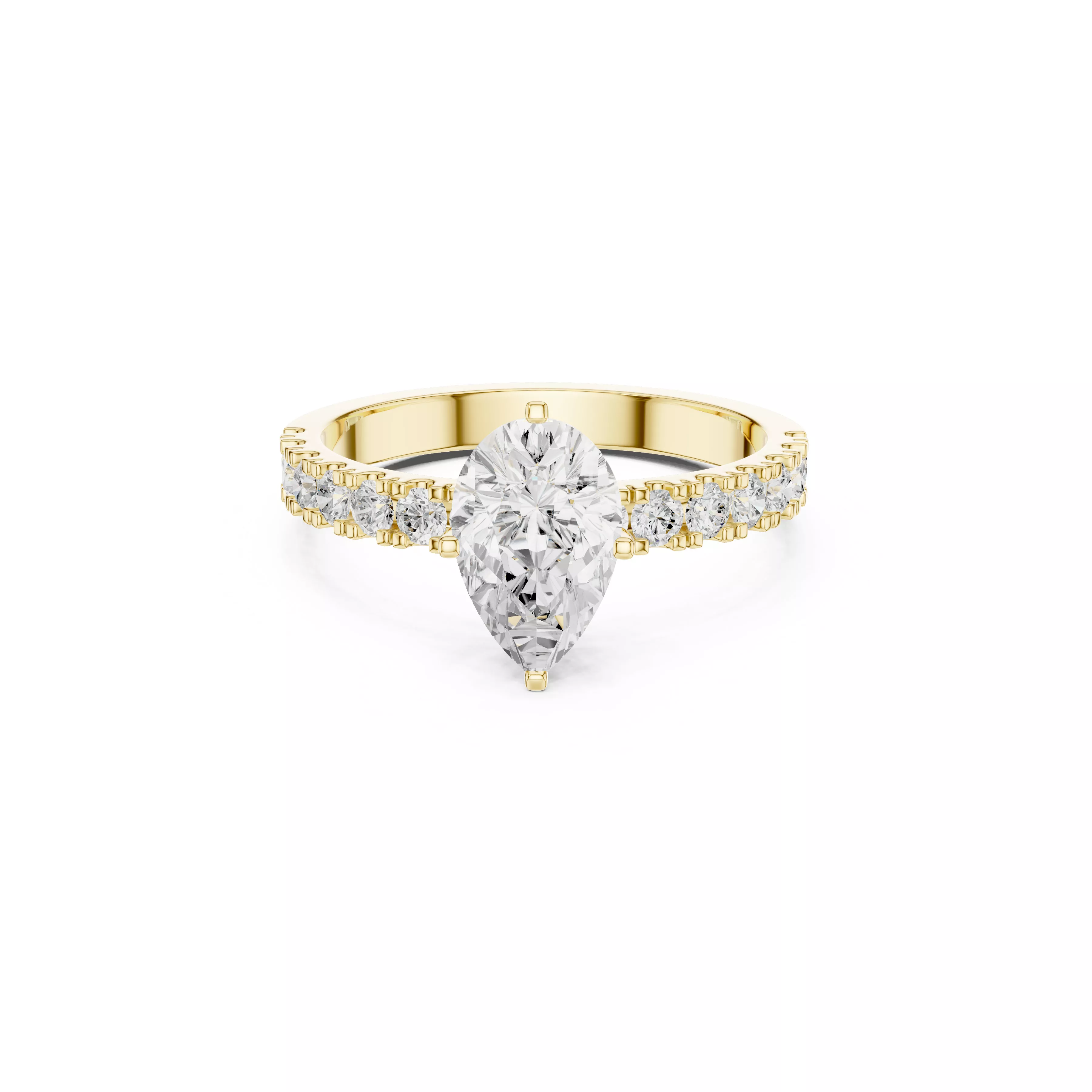 Diamond Ring Band Premium Jewelry CAD 3DM STL 1082 3D print model