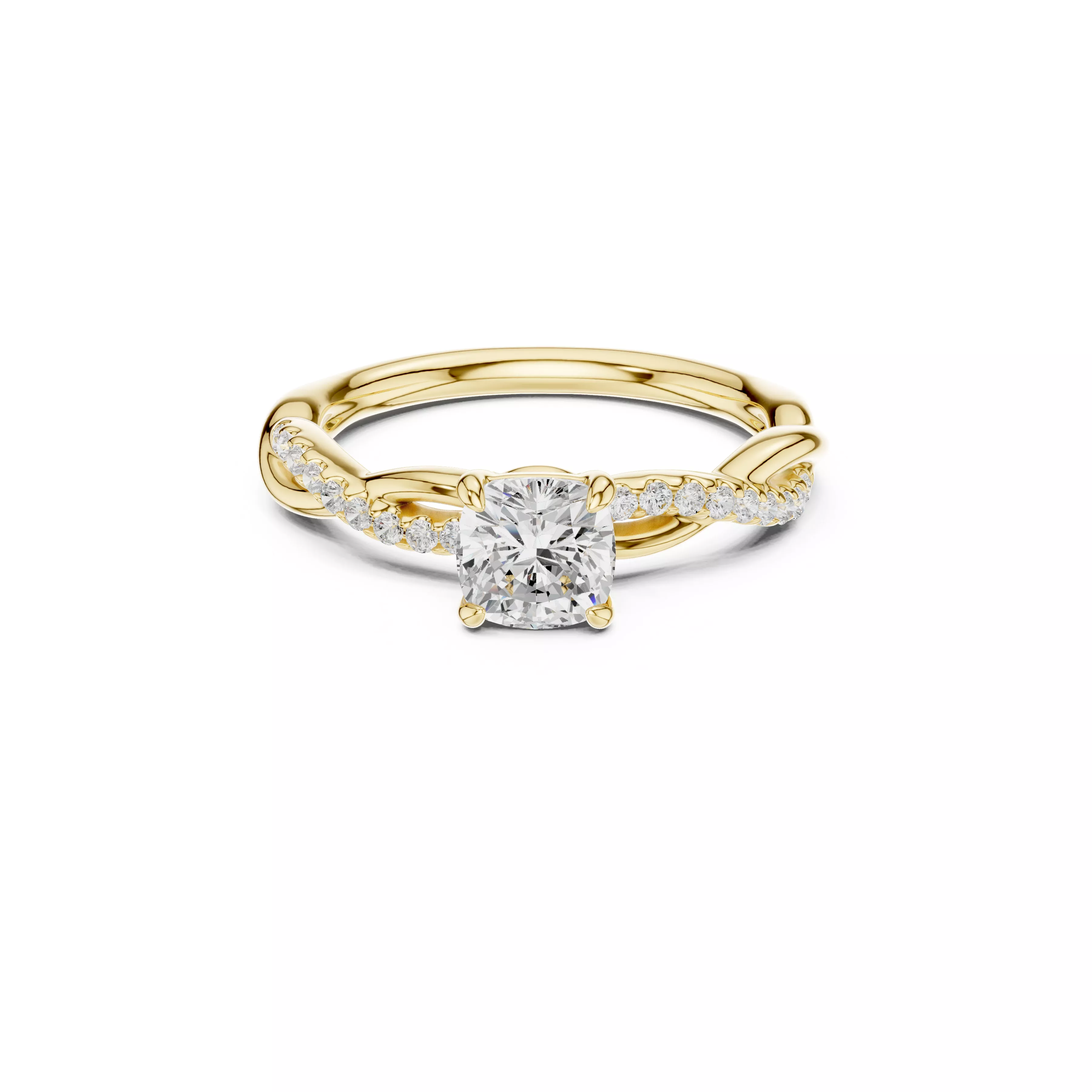 Diamond Ring Band Premium Jewelry CAD 3DM STL 591 3D print model
