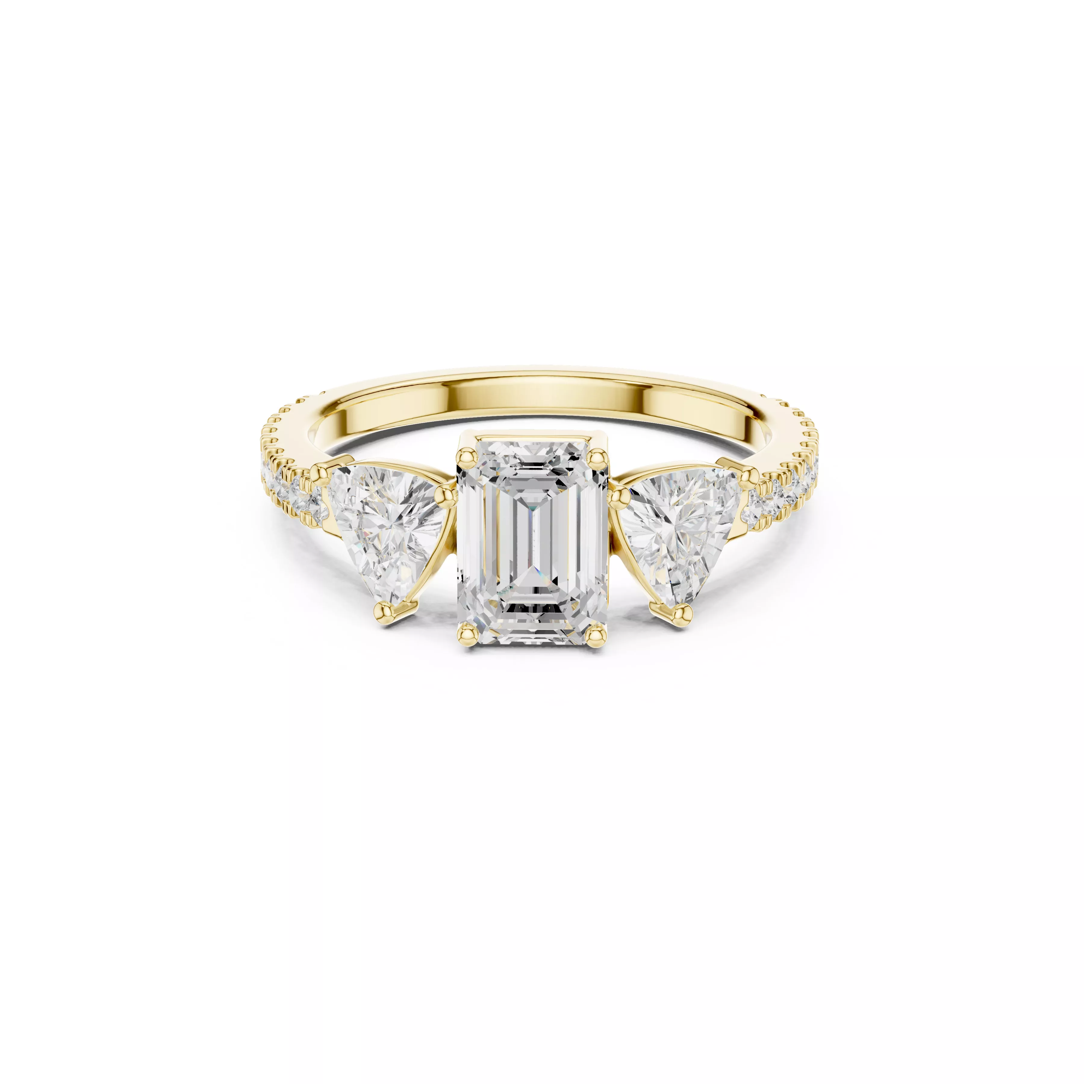 Diamond Ring Band Premium Jewelry CAD 3DM STL 1078 3D print model