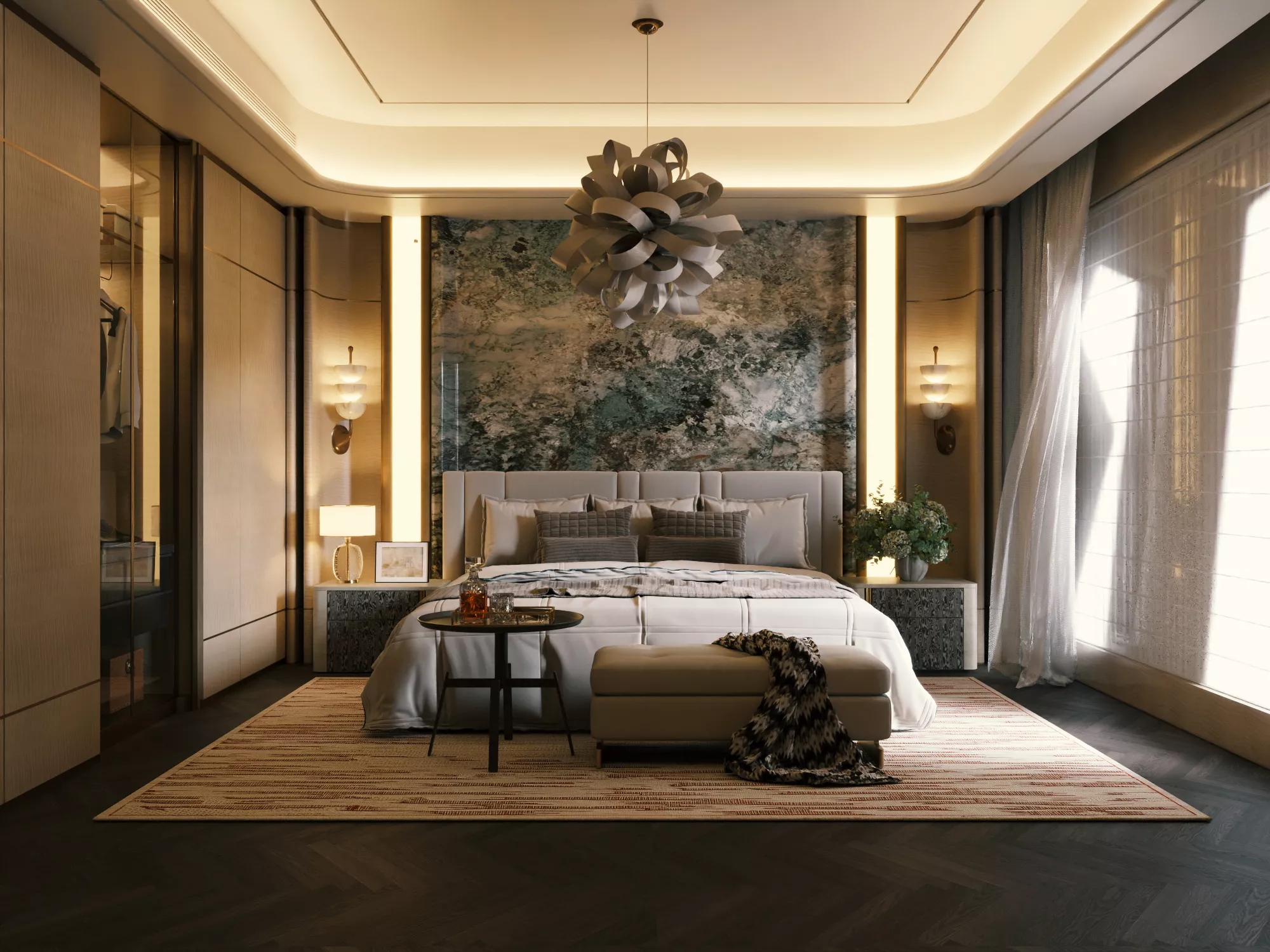 Luxury Modern Bedroom Interior 3D model