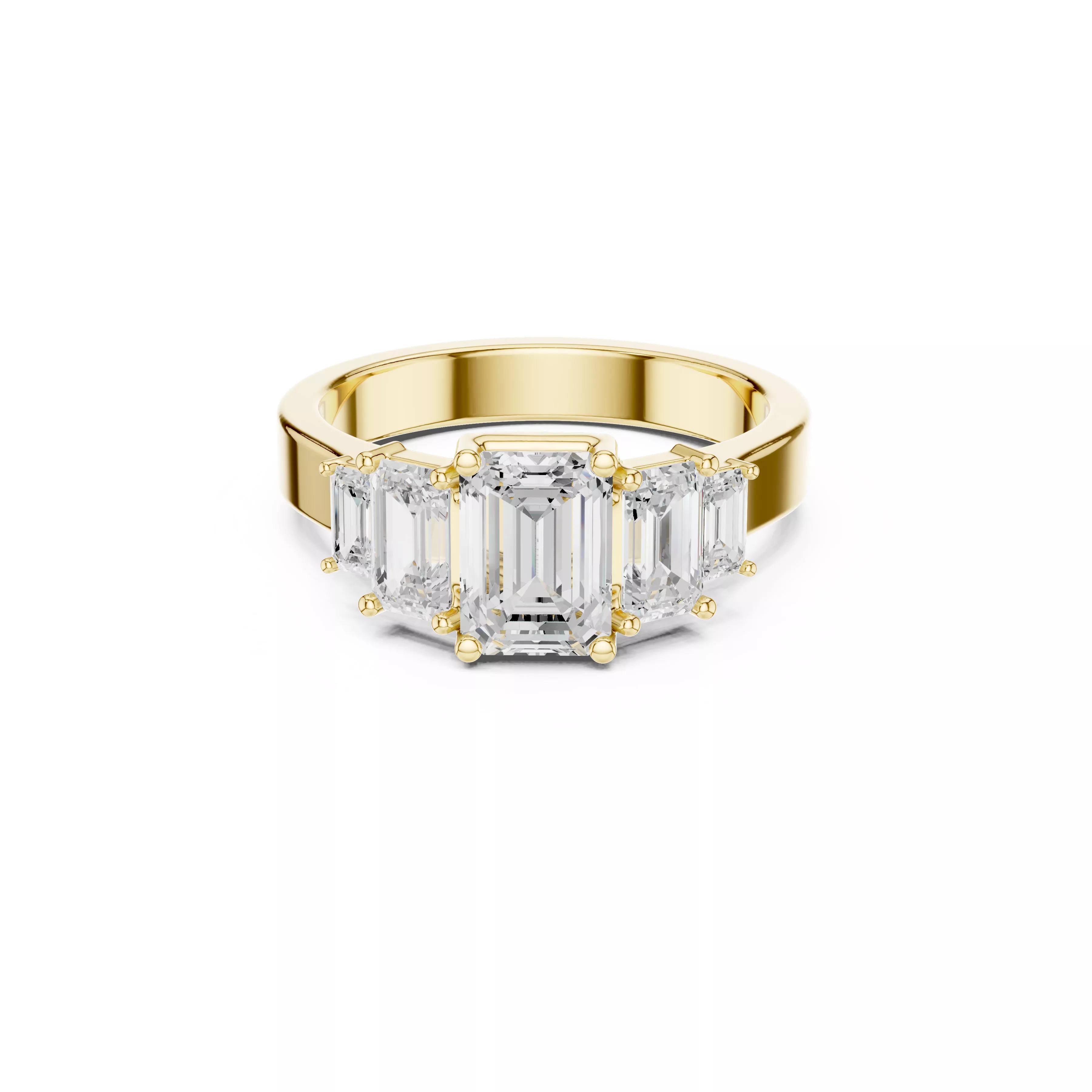 Diamond Ring Band Premium Jewelry CAD 3DM STL 1074 3D print model