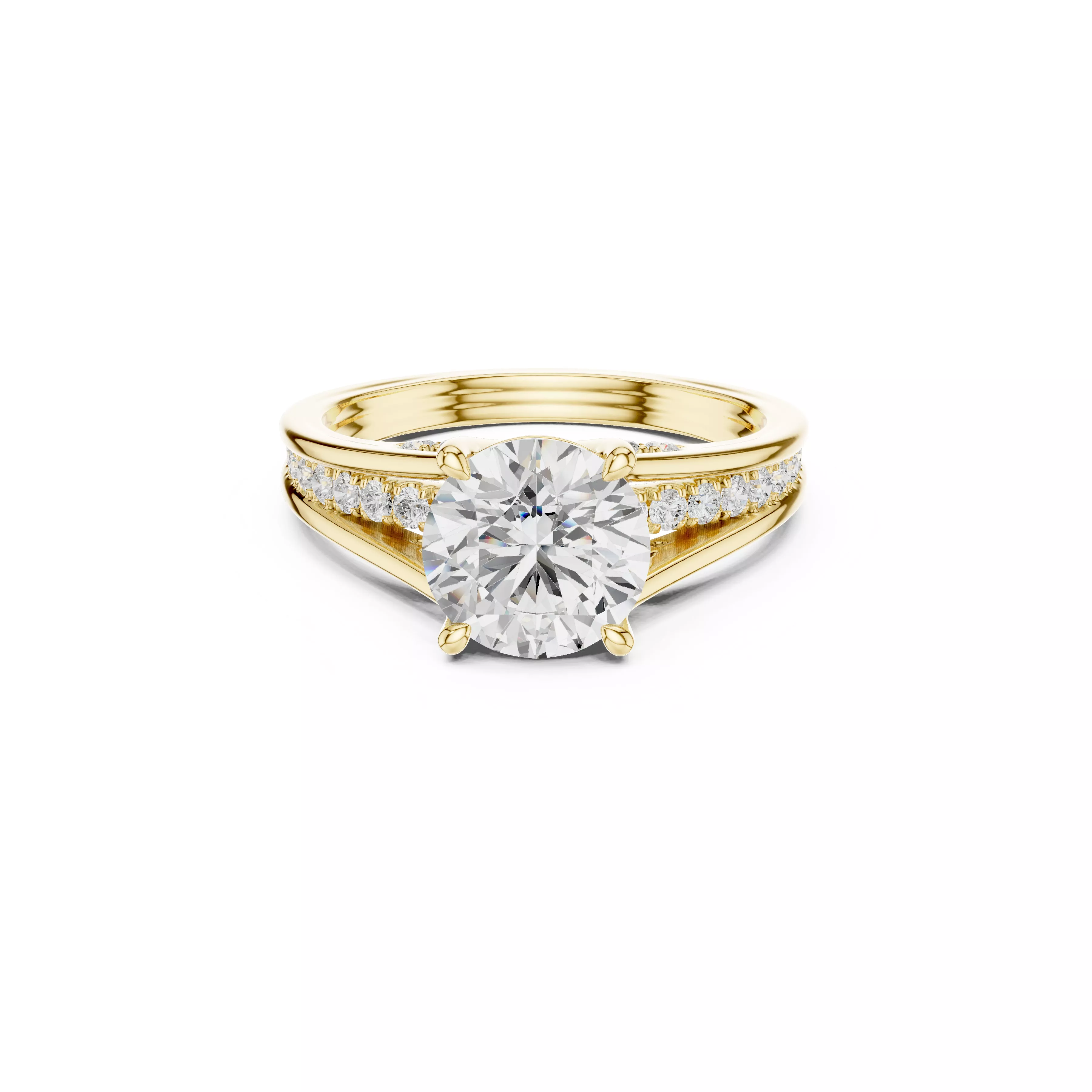 Buy Diamond Ring CAD Design STL 3DM Gold Ring Band R1214 3D print model