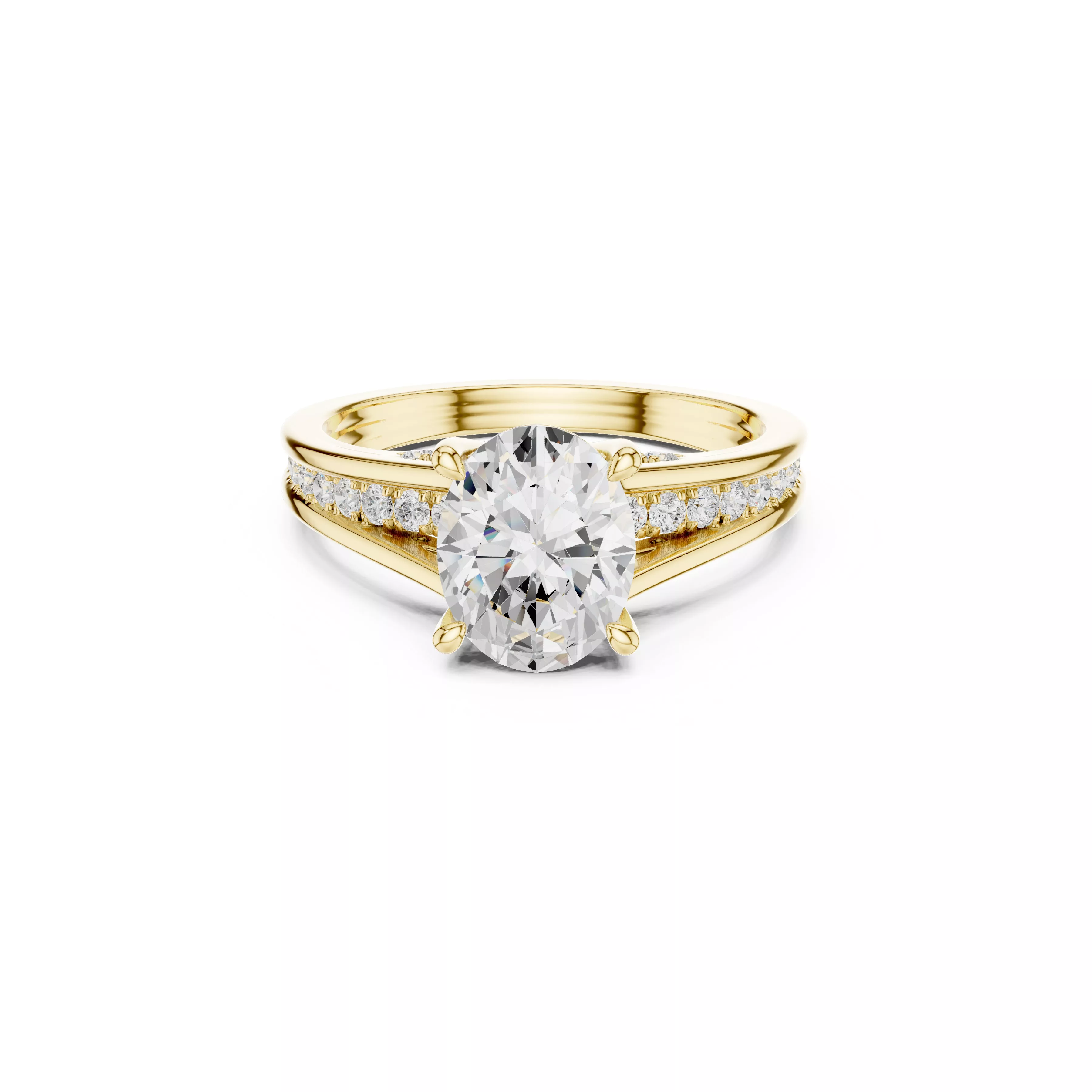 Buy Diamond Ring CAD Design STL 3DM Gold Ring Band R1218 3D print model