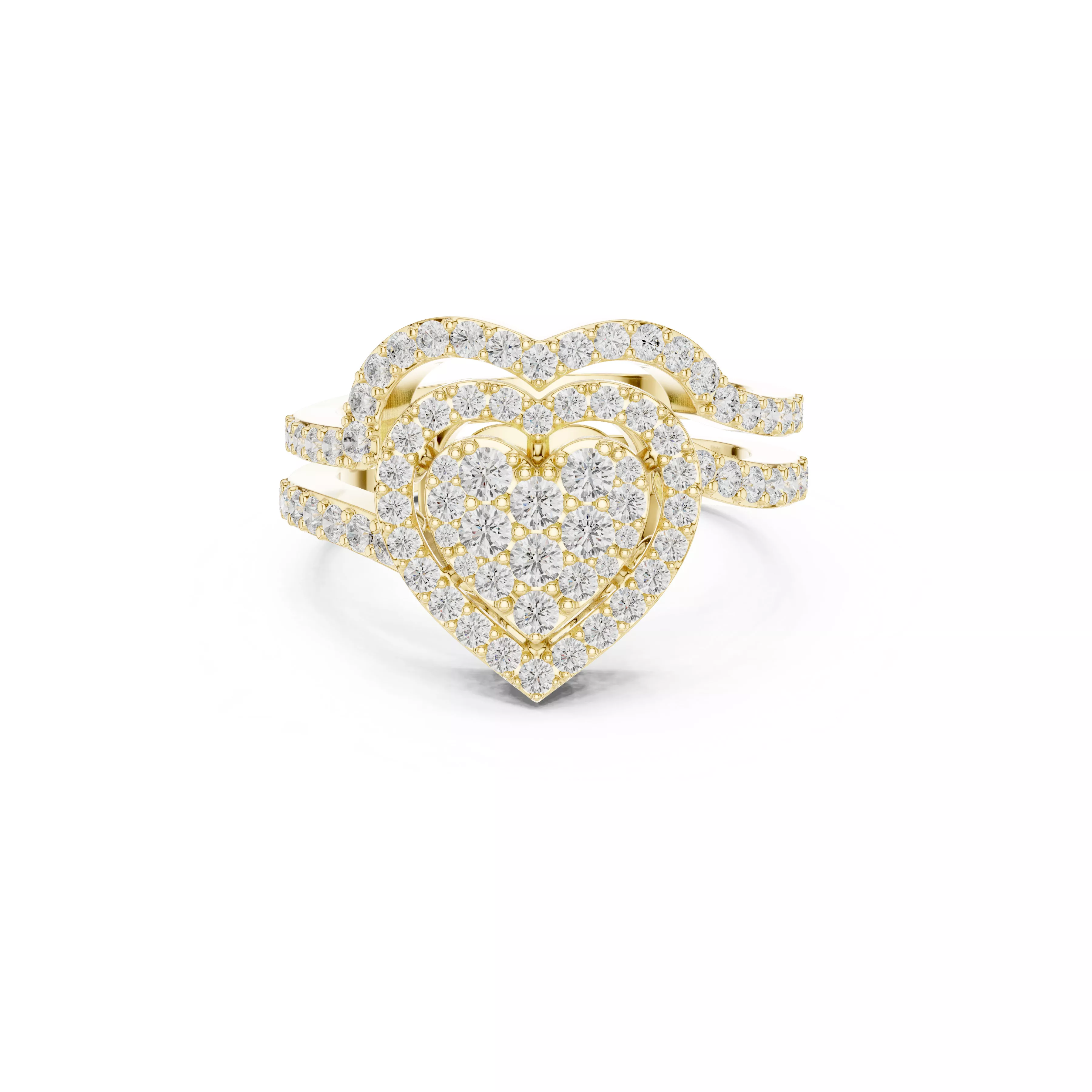 Diamond Ring Band Premium Jewelry CAD 3DM STL 581 3D print model