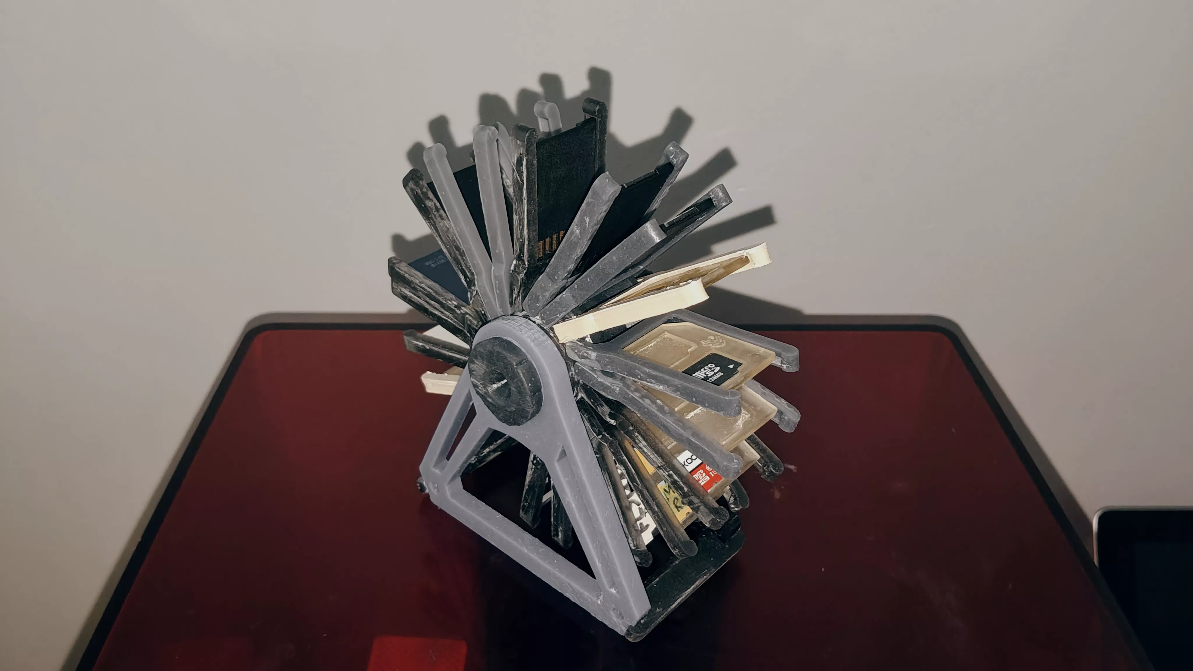 SD Card Rolodex V2 3D print model