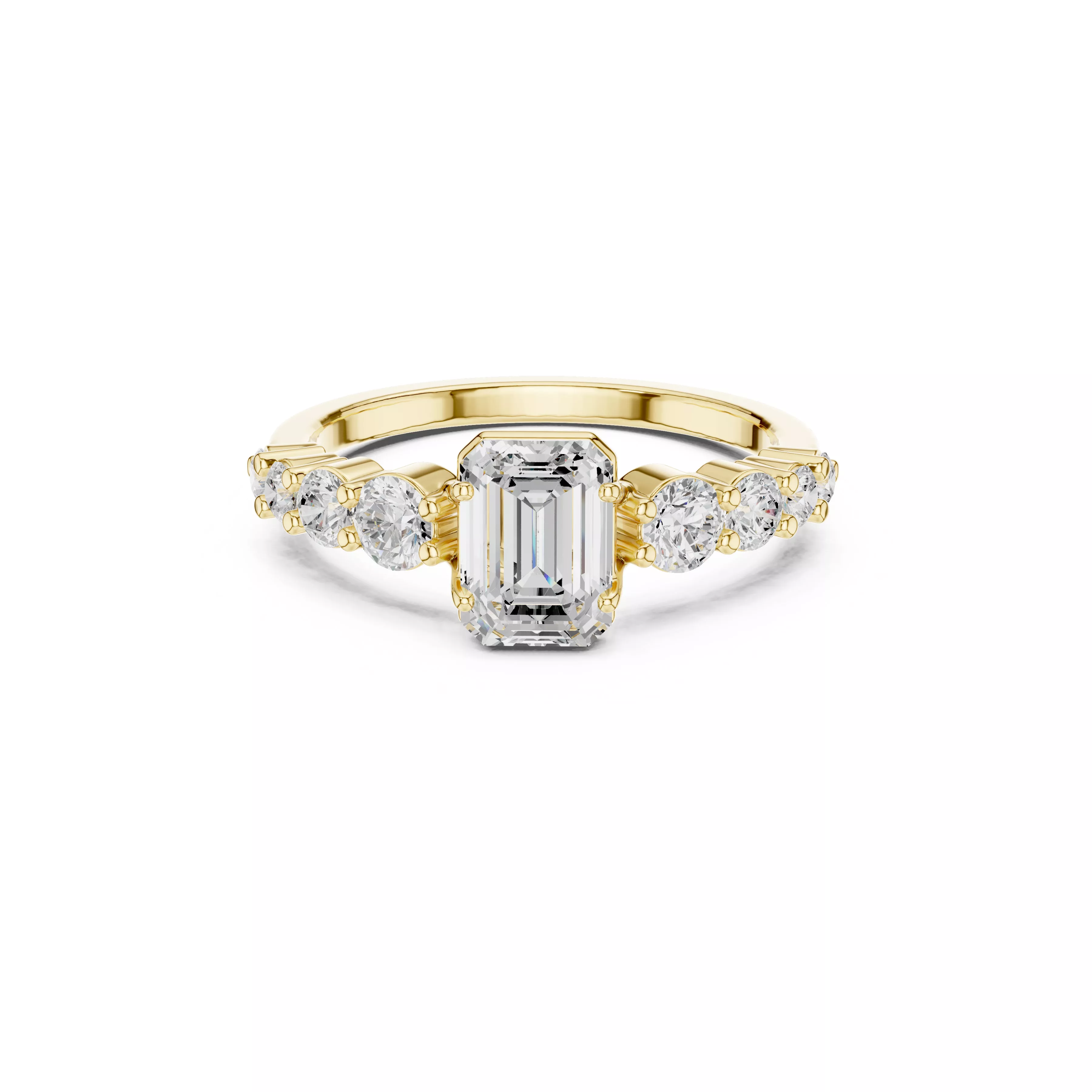 Diamond Ring Band Premium Jewelry CAD 3DM STL 1068 3D print model