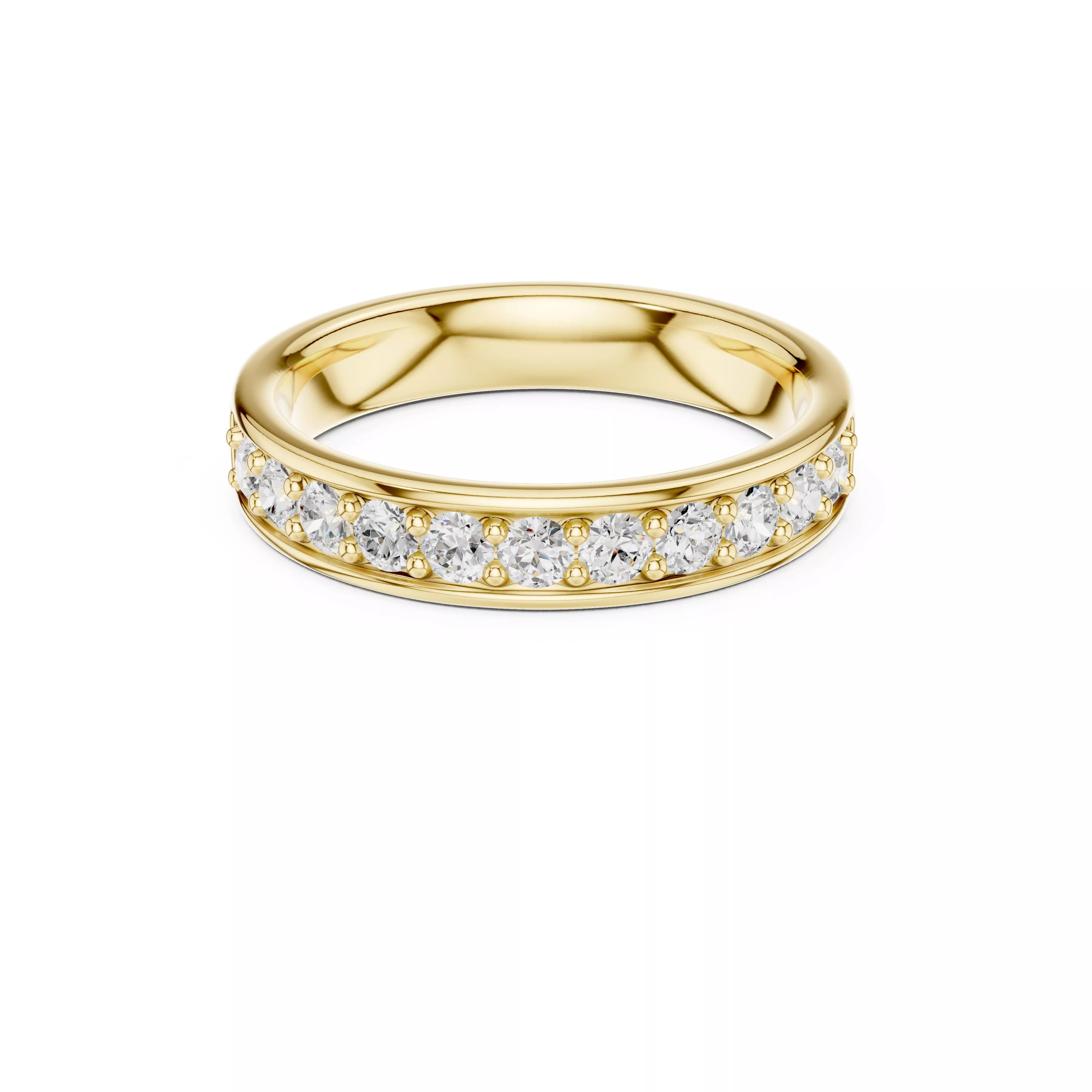 Diamond Ring Band Premium Jewelry CAD 3DM STL 577 3D print model