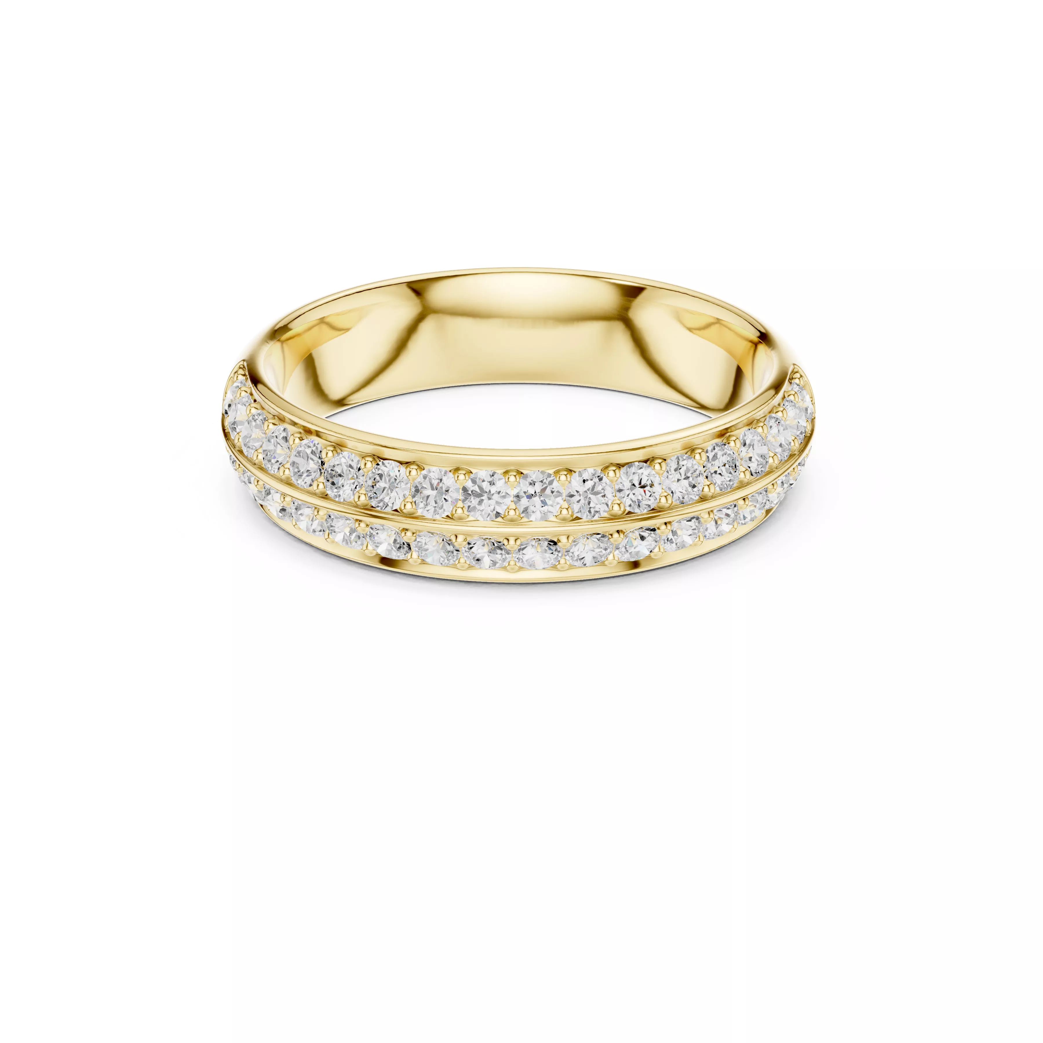 Diamond Ring Band Premium Jewelry CAD 3DM STL 576 3D print model