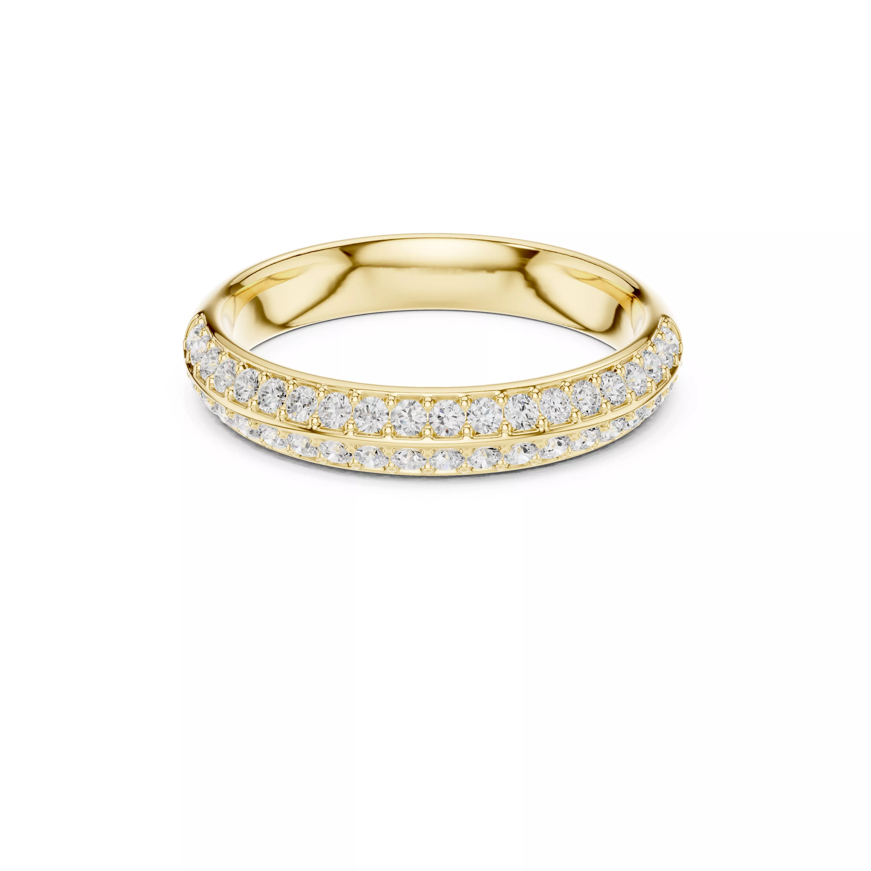 Diamond Ring Band Premium Jewelry CAD 3DM STL 575 3D print model
