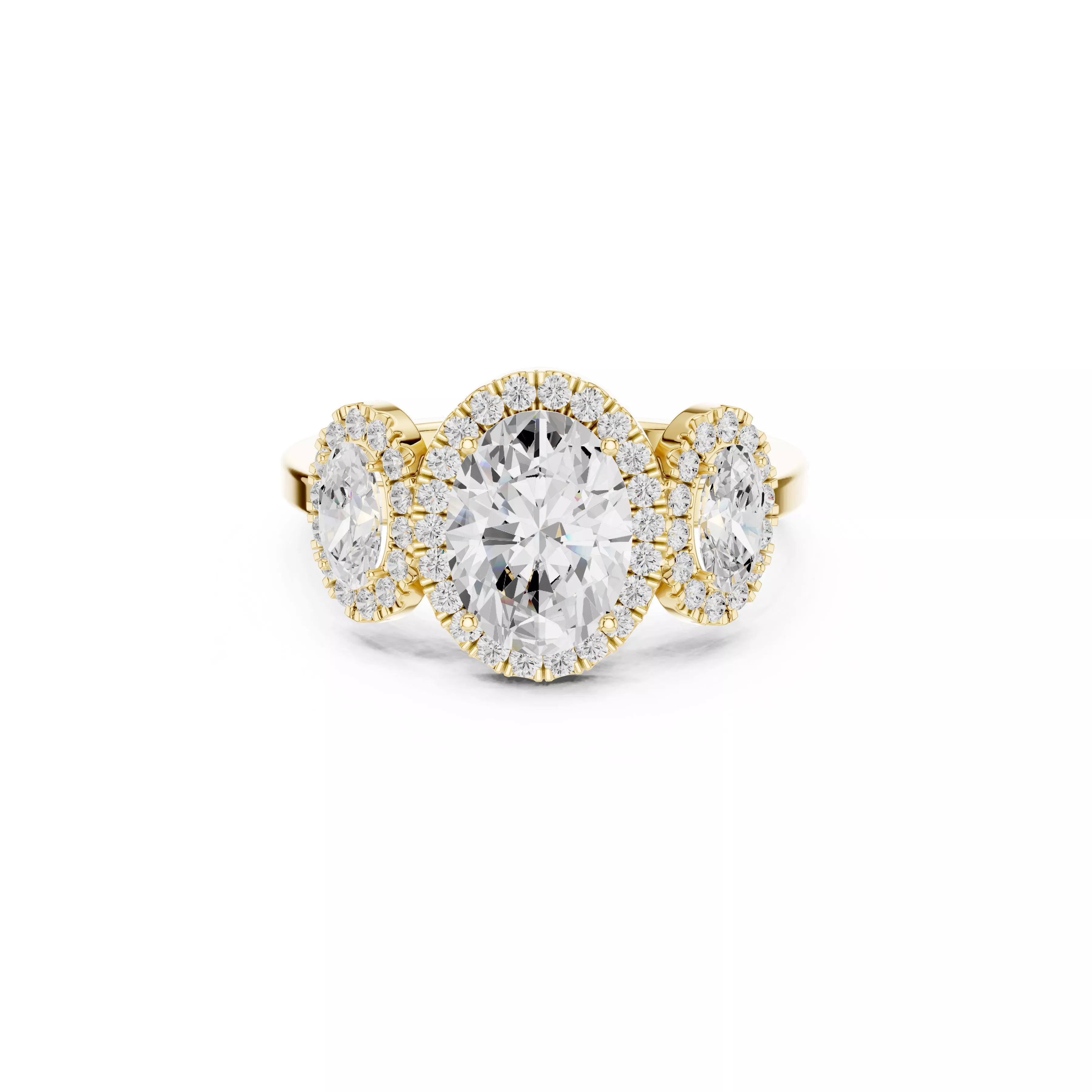 Diamond Ring Band Premium Jewelry CAD 3DM STL 1062 3D print model