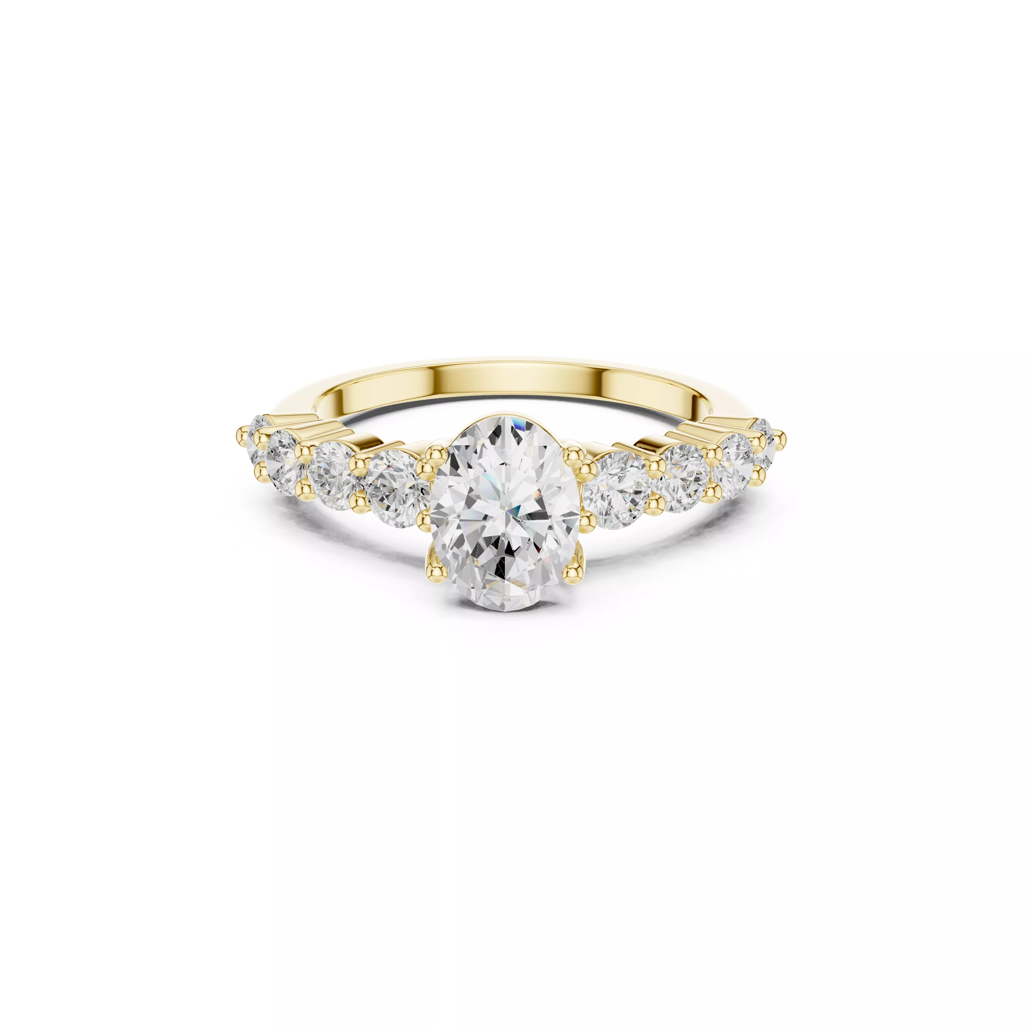 Diamond Ring Band Premium Jewelry CAD 3DM STL 1056 3D print model