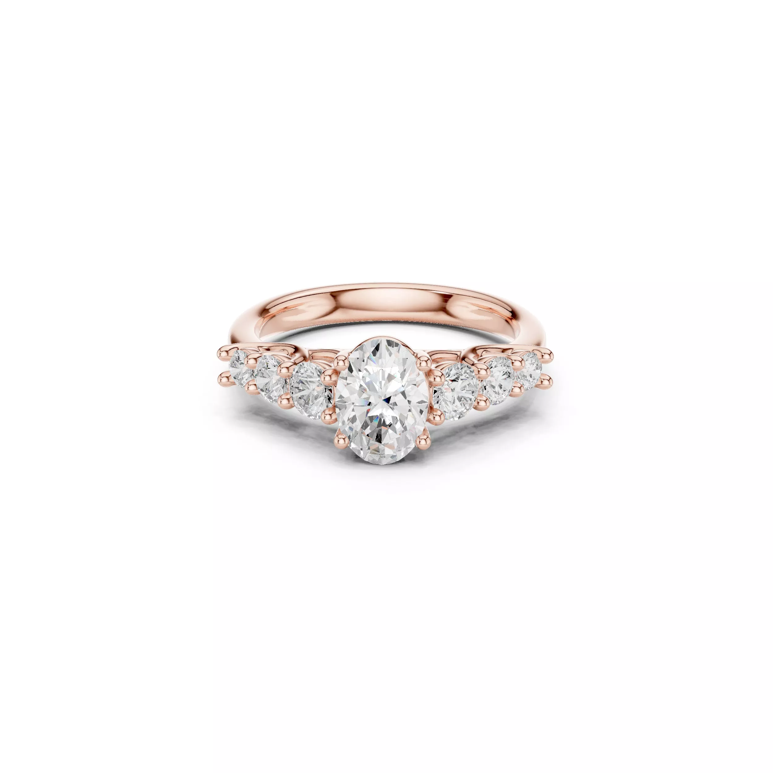 Buy Diamond Ring CAD Design STL 3DM Gold Ring Band R704 3D print model
