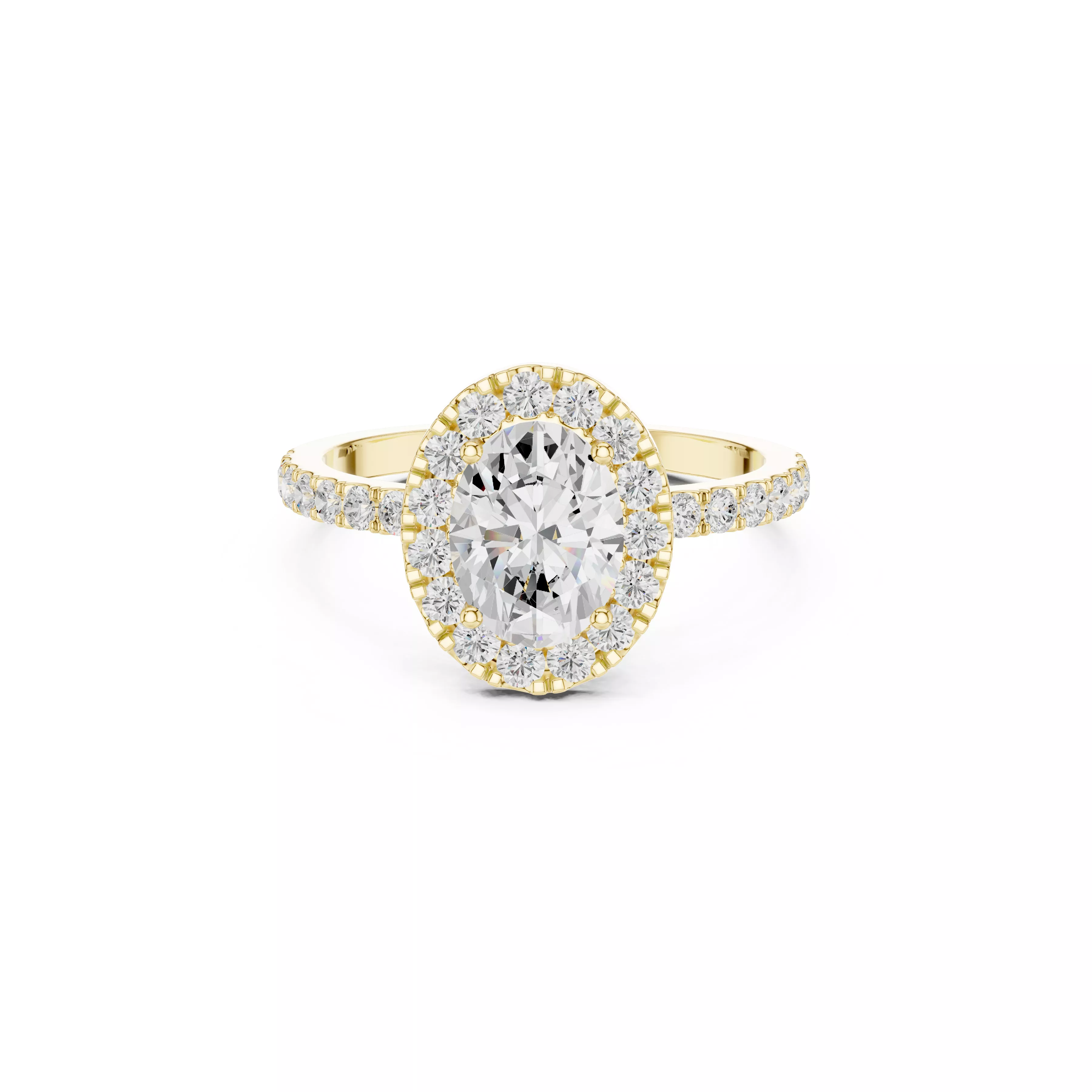 Diamond Ring Band Premium Jewelry CAD 3DM STL 1054 3D print model