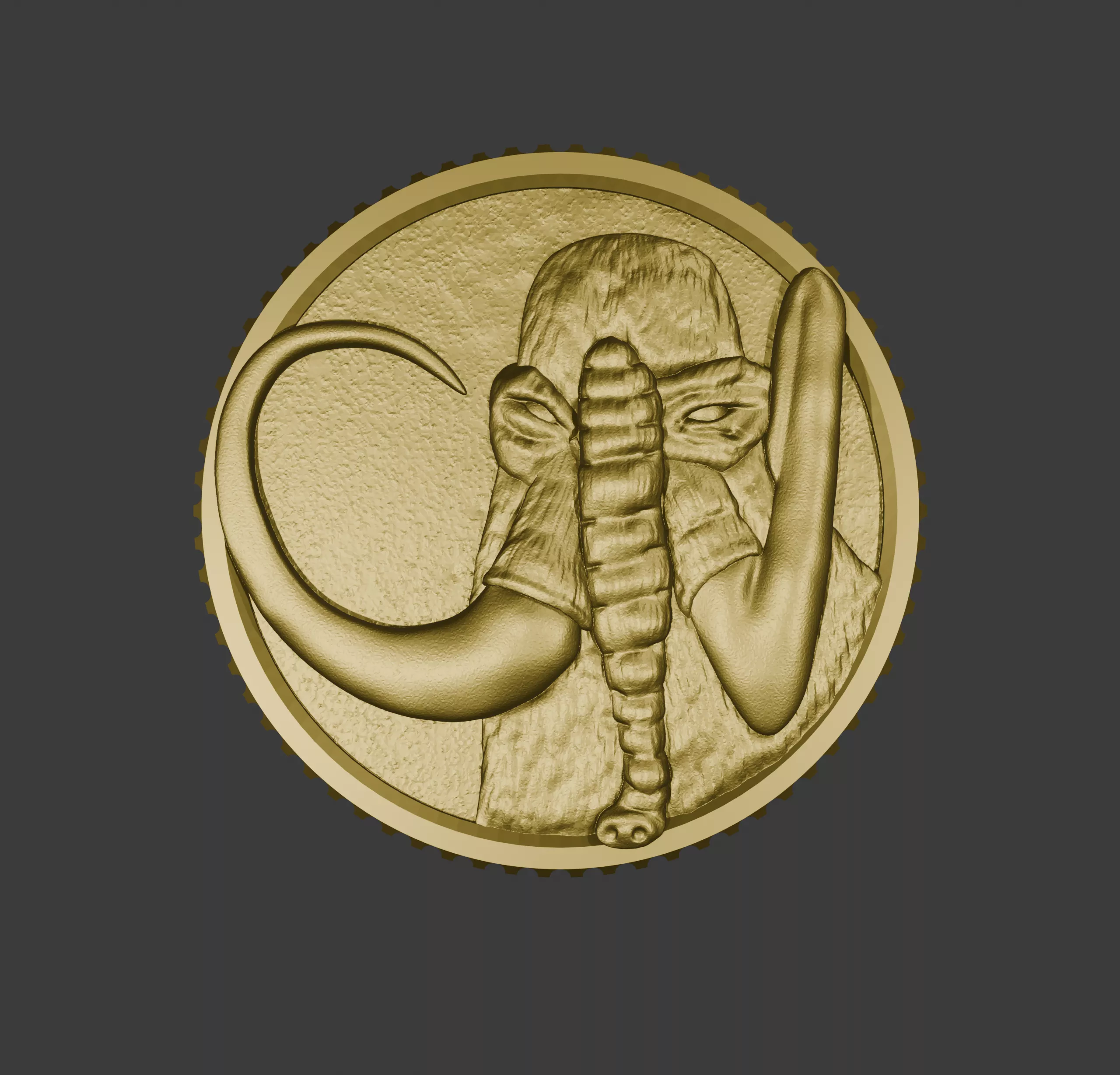 Mastodon Power Coin - Mighty Morphin Power Rangers 3D print model