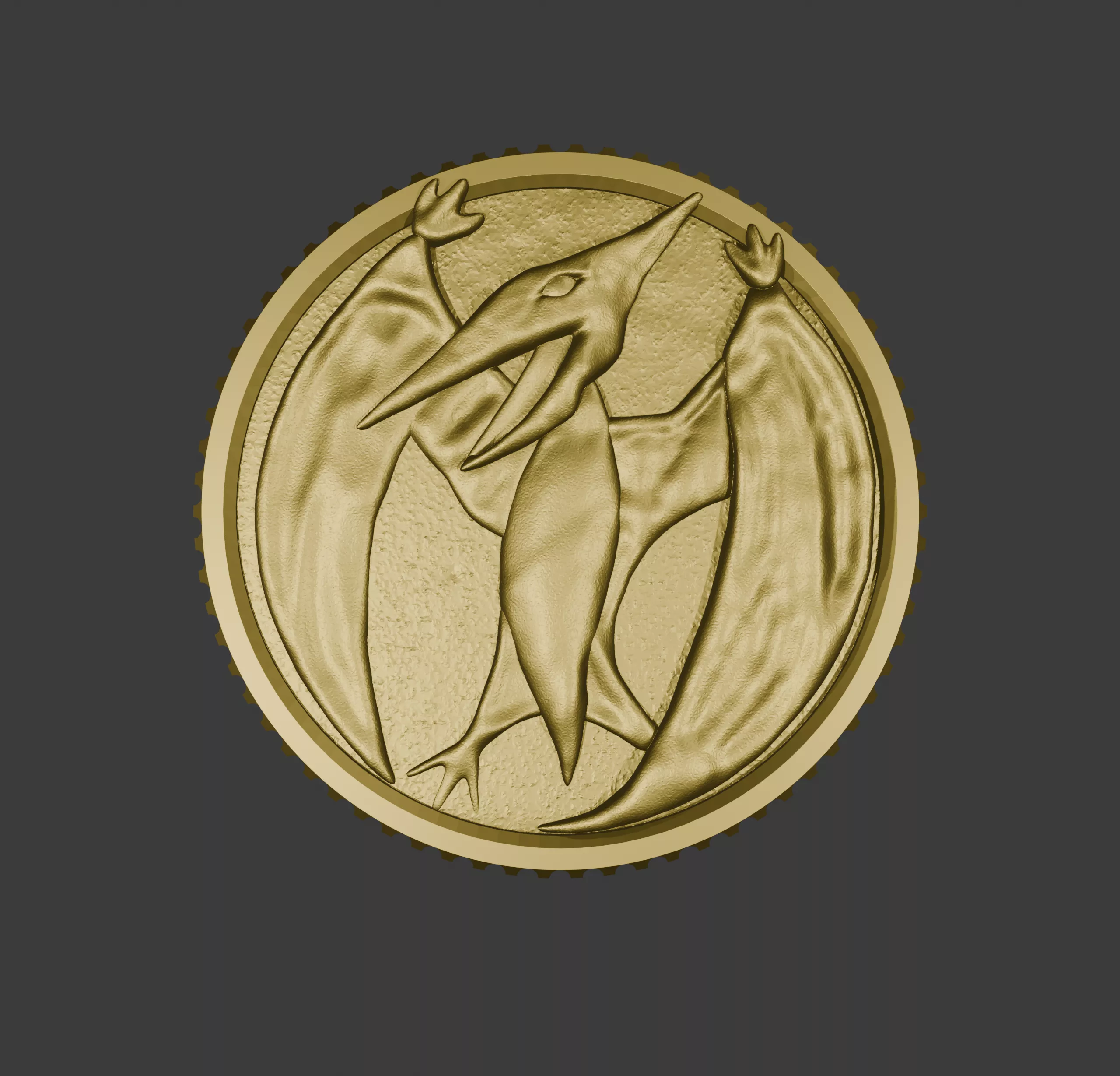 Pterodactyl Power Coin - Mighty Morphin Power Rangers 3D print model