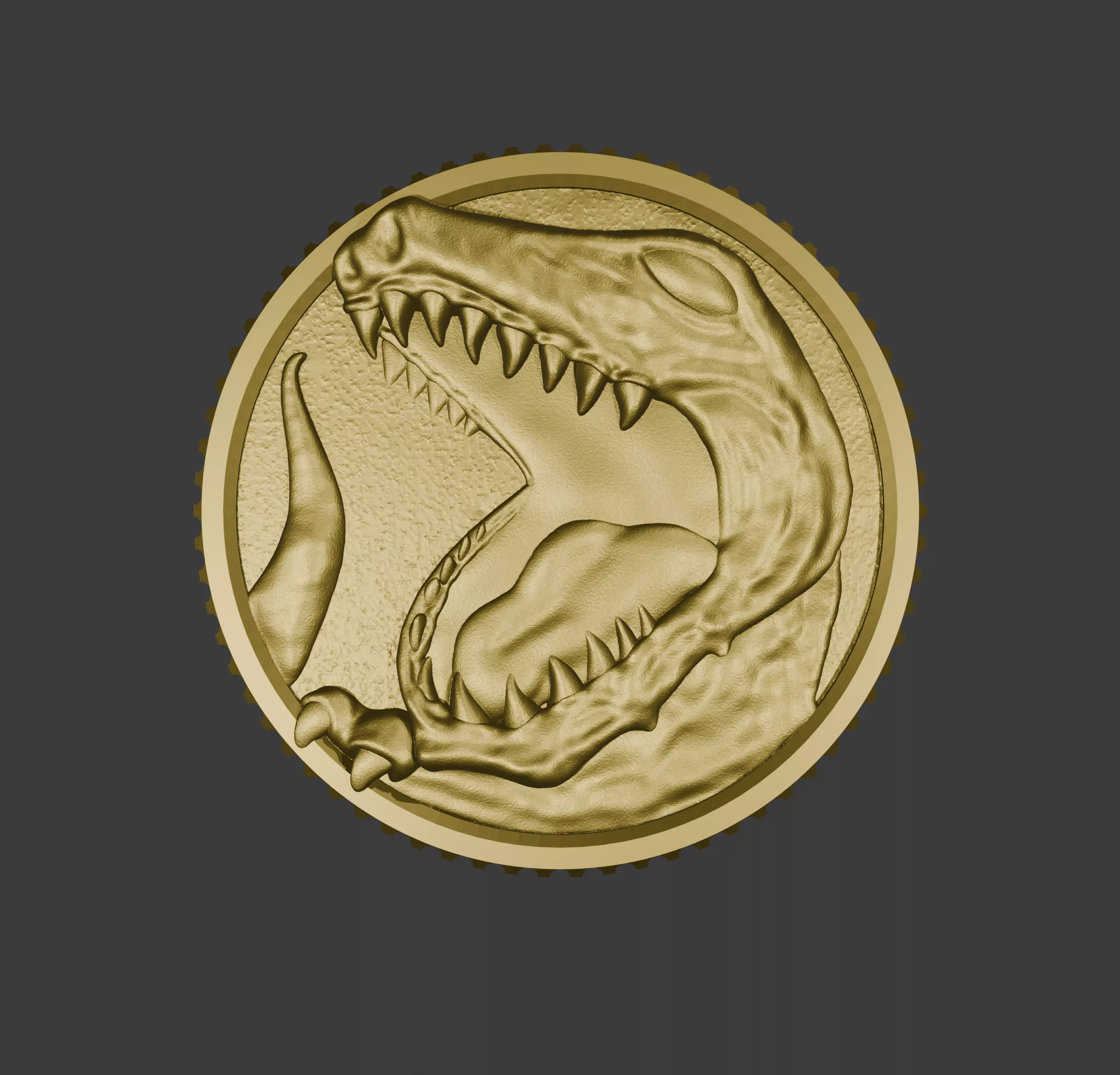 Tyrannosaurus Power Coin - Mighty Morphin Power Rangers 3D print model