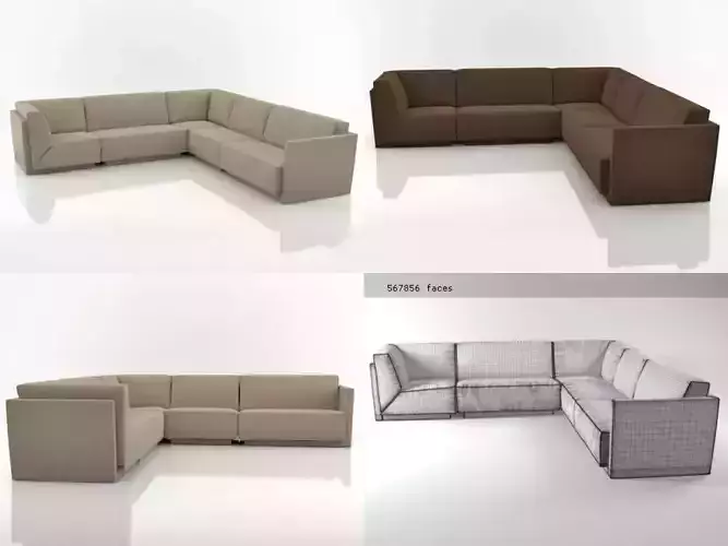 Doutzen set person sectional sofa