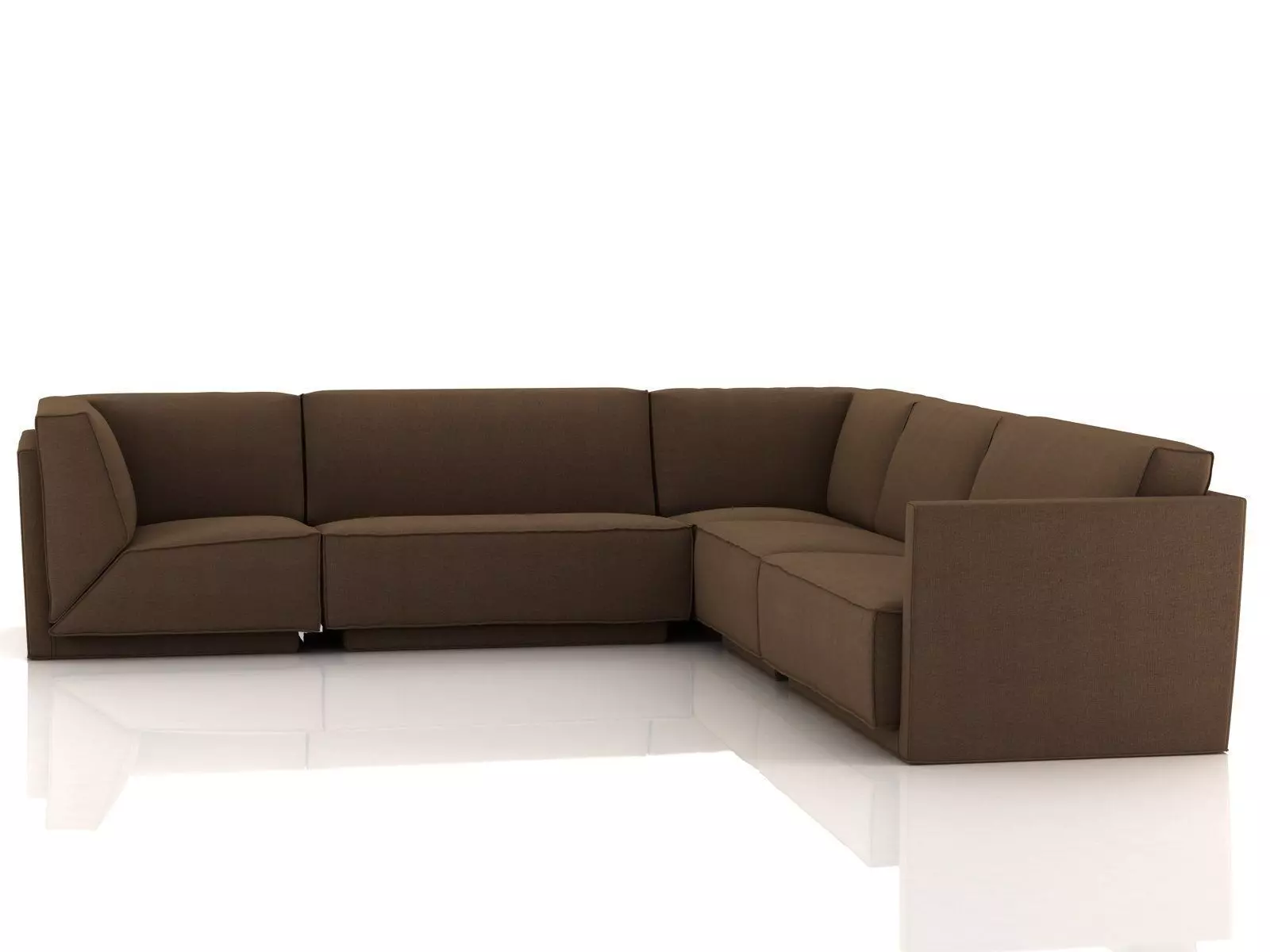 Doutzen set person sectional sofa 3D model_0