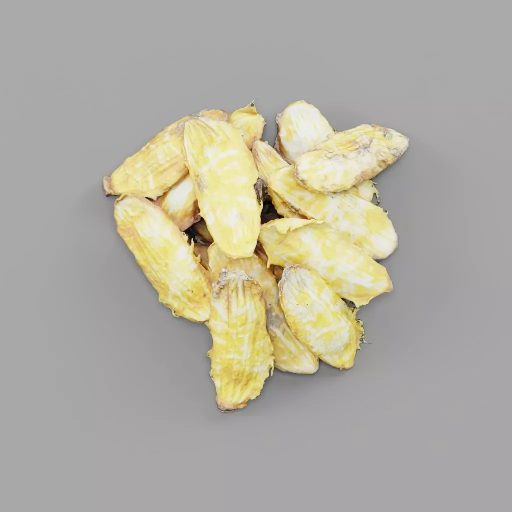 Mango seeds Low-poly 3D model