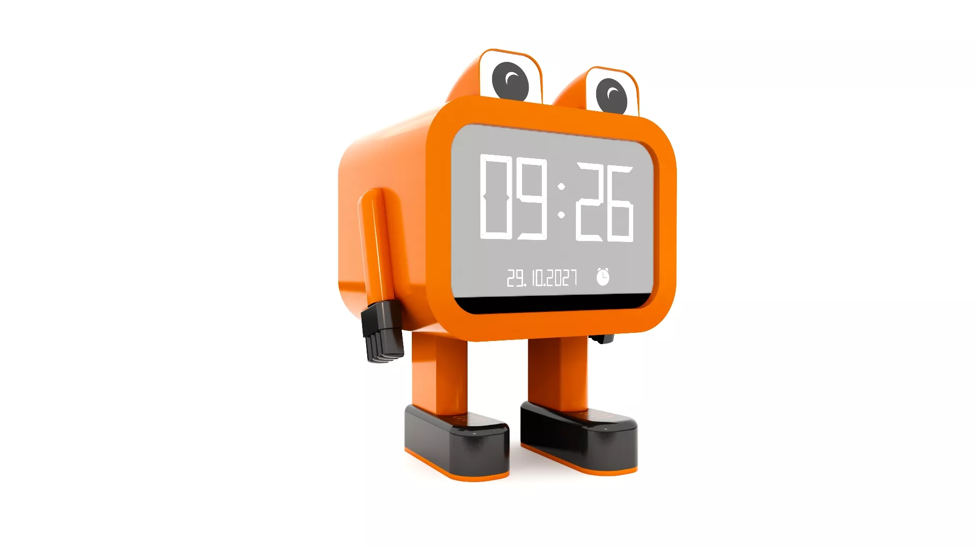 DESKTOP CLOCK 08 Low-poly 3D model