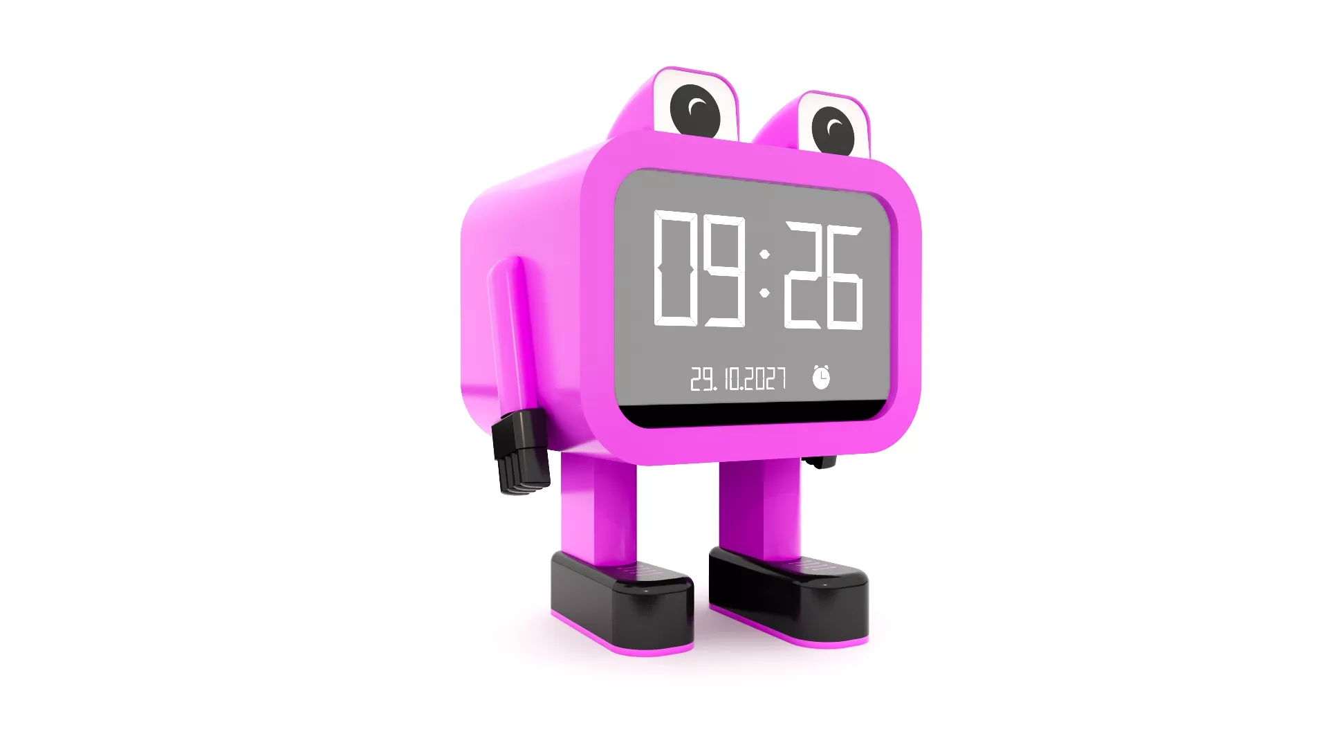 DESKTOP CLOCK 09 Low-poly 3D model