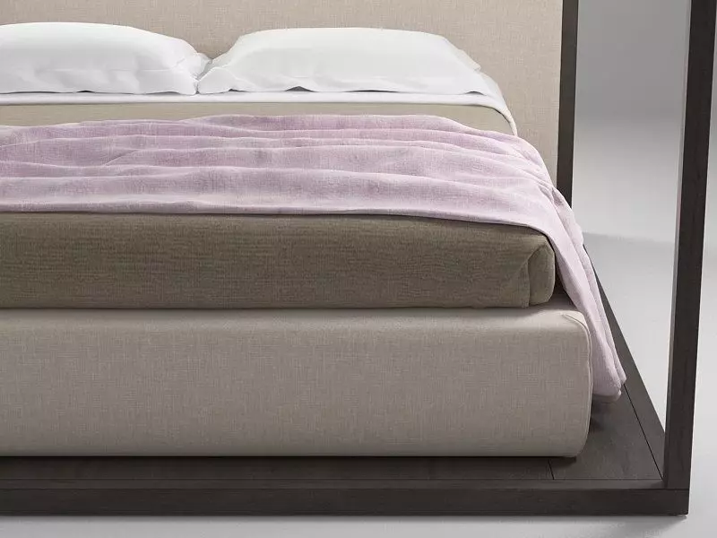 Alcova canopy bed frame 3D model_3