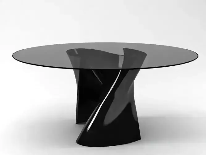 S Table dining with glass top