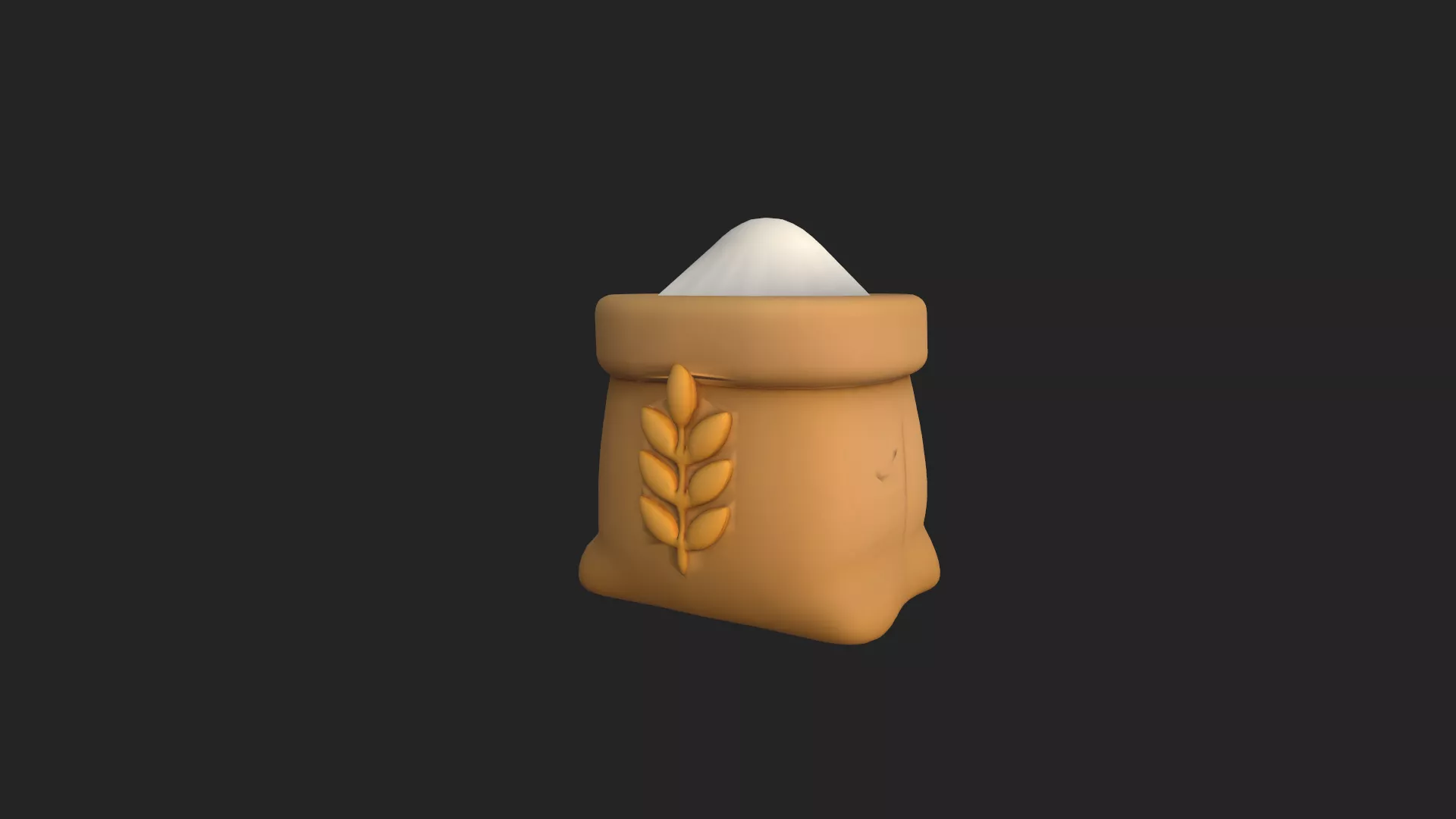 wheat seeds 3D model 002 Free low-poly 3D model