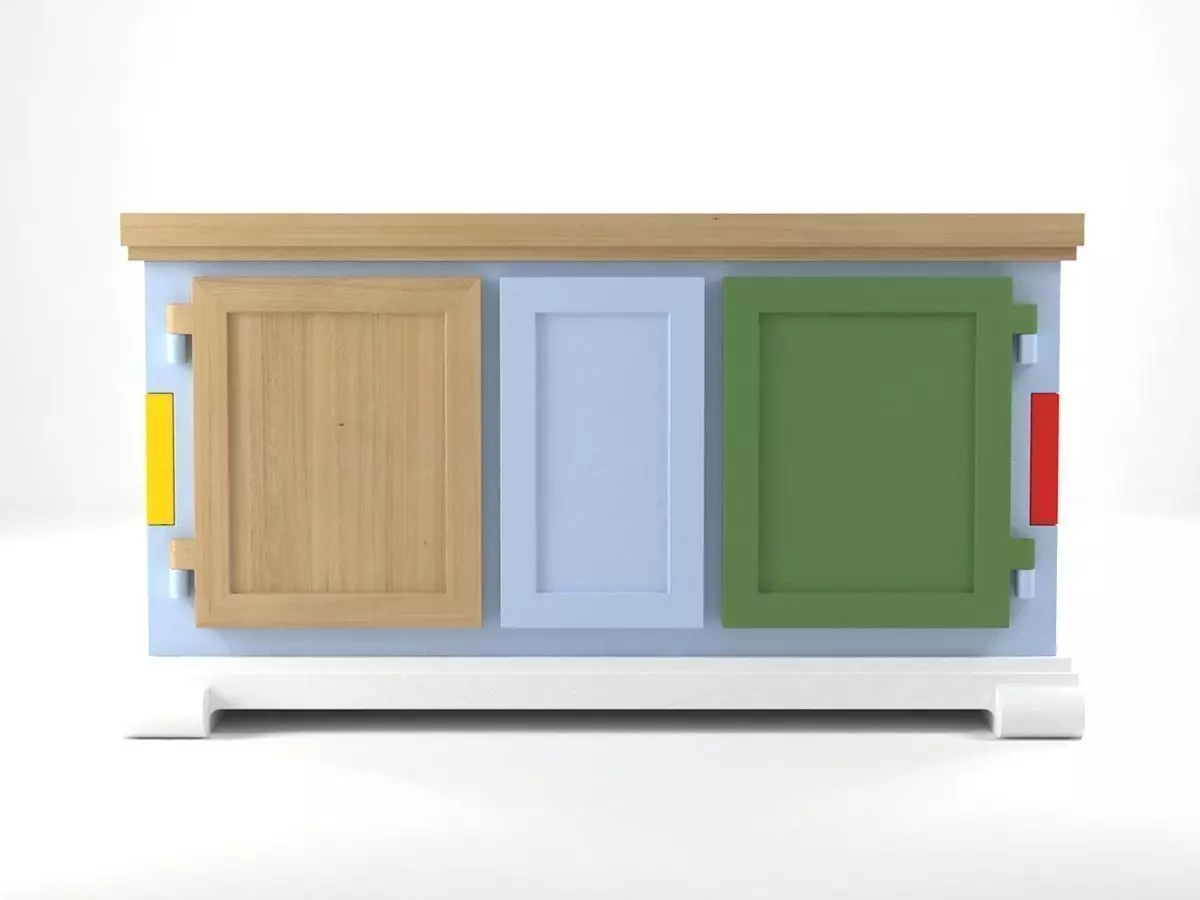 Paper Buffet 3D model_1