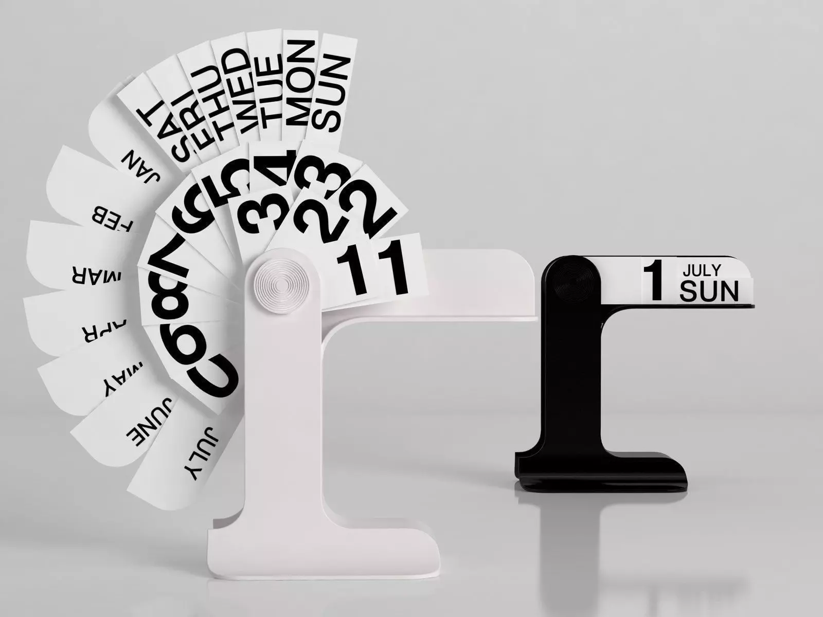 Timor july sun calendar 3D model_2