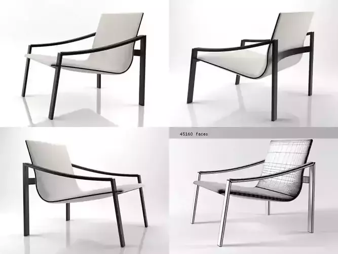 Allure lounge chair with legs