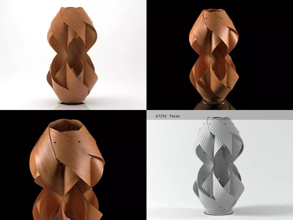 Anfora M lamp made of paper 3D model_3