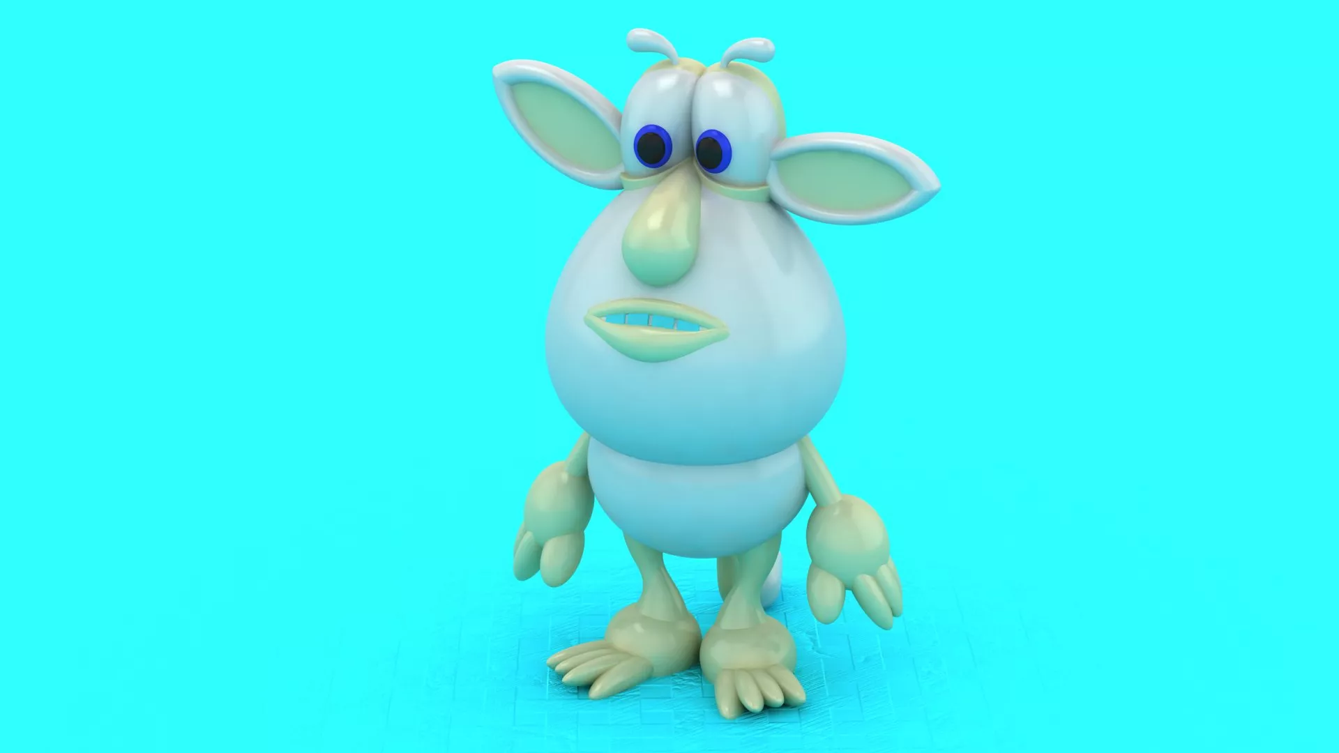 Bbooobaa Cute Funny 3D Cartoon Character 3D print model