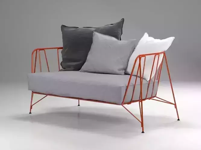 Canistro sofa with cushions and pillows