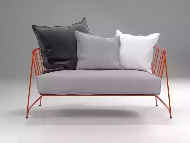 Canistro sofa with cushions and pillows