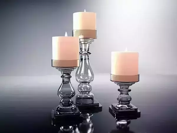 Glass Candlesticks 3D model