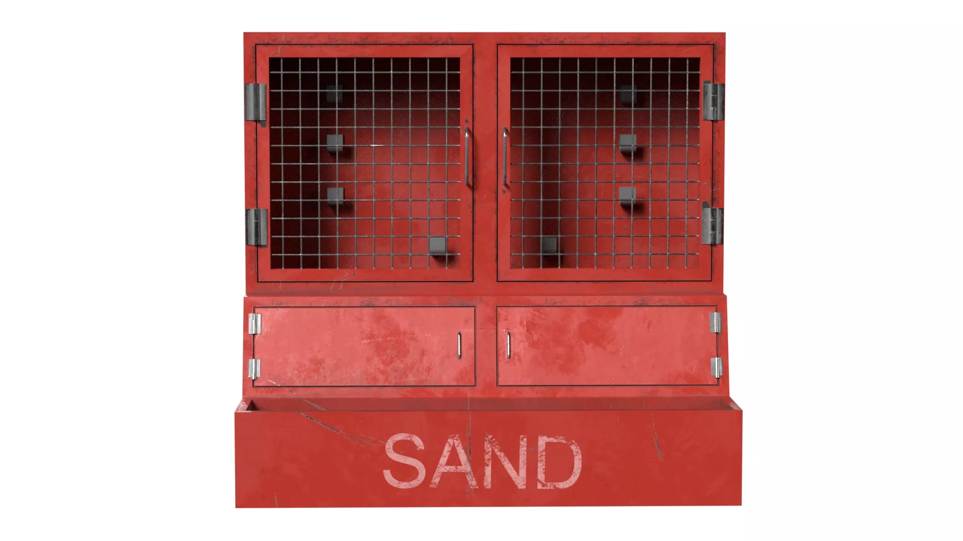 Fire Tools Storage Low-poly 3D model
