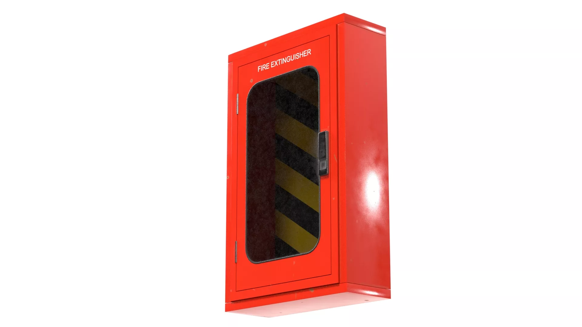 Fire Extinguisher Box Low-poly 3D model